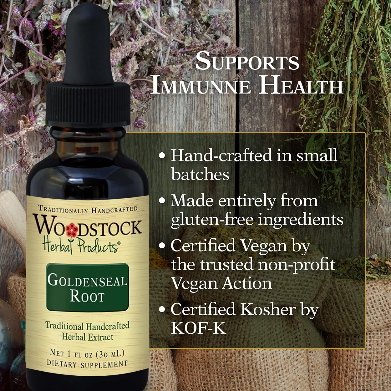 Woodstock Herbal Products Goldenseal Root Capsule, 1