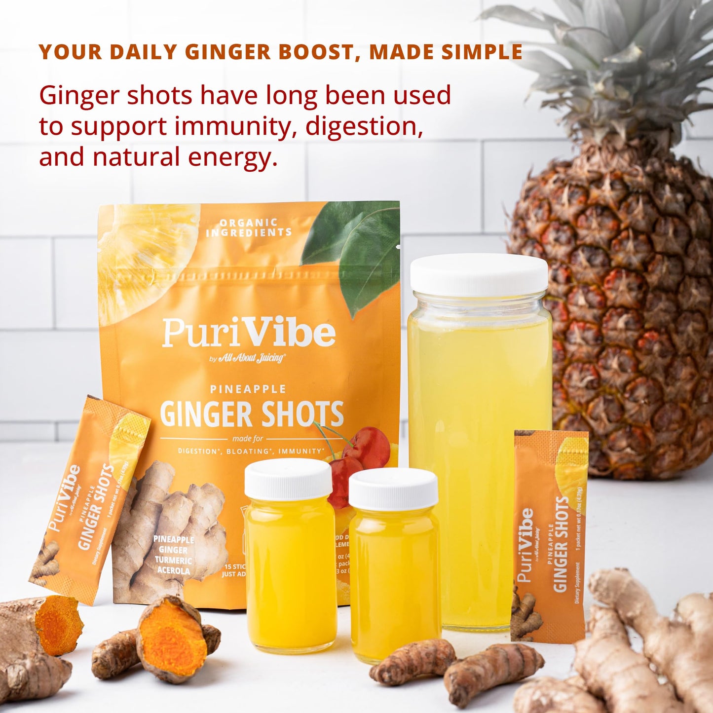 All About Juicing PuriVibe Ginger Shots Powder 5