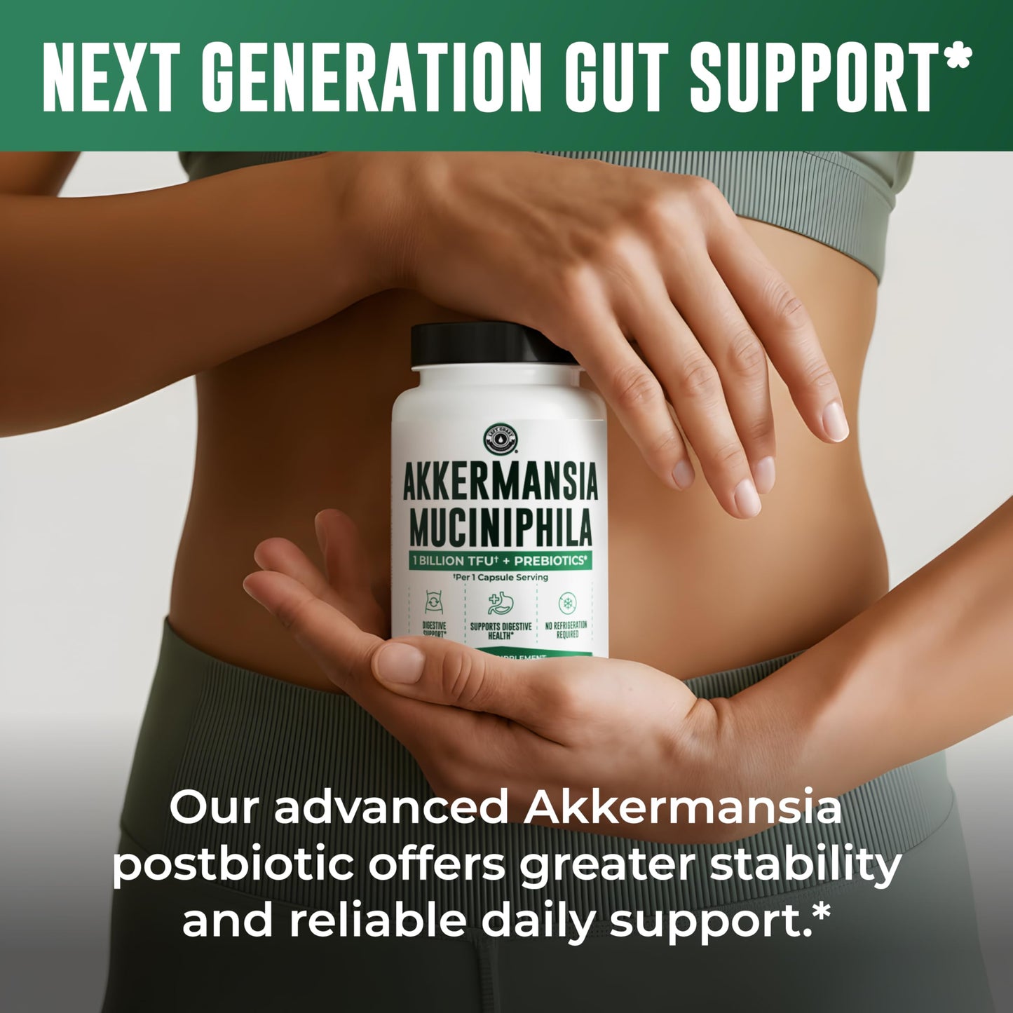 Left Coast Performance Akkermansia Muciniphila Supplement With Prebiotics, 30 Capsules