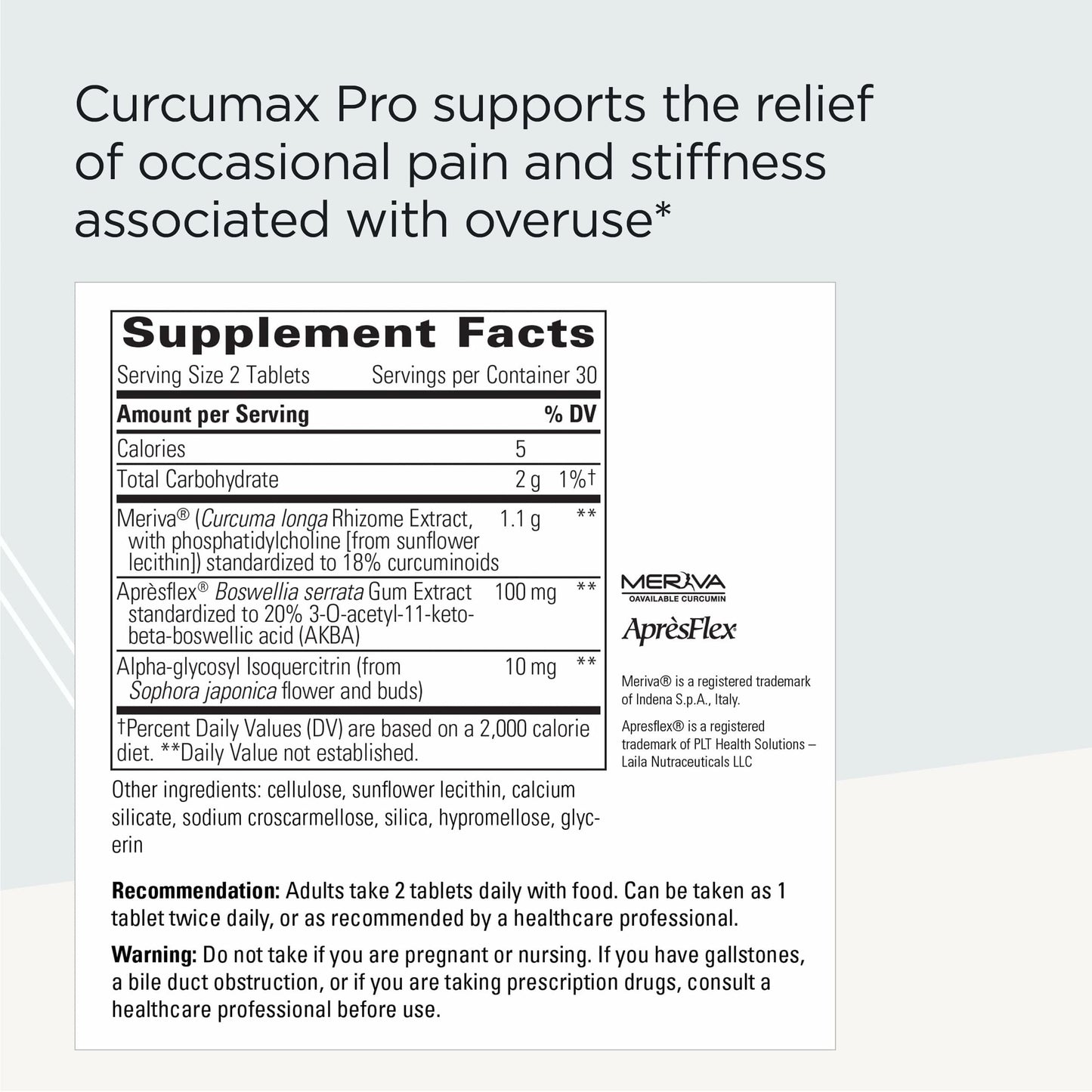 Integrative Therapeutics Curcumax Pro 60 Tablets