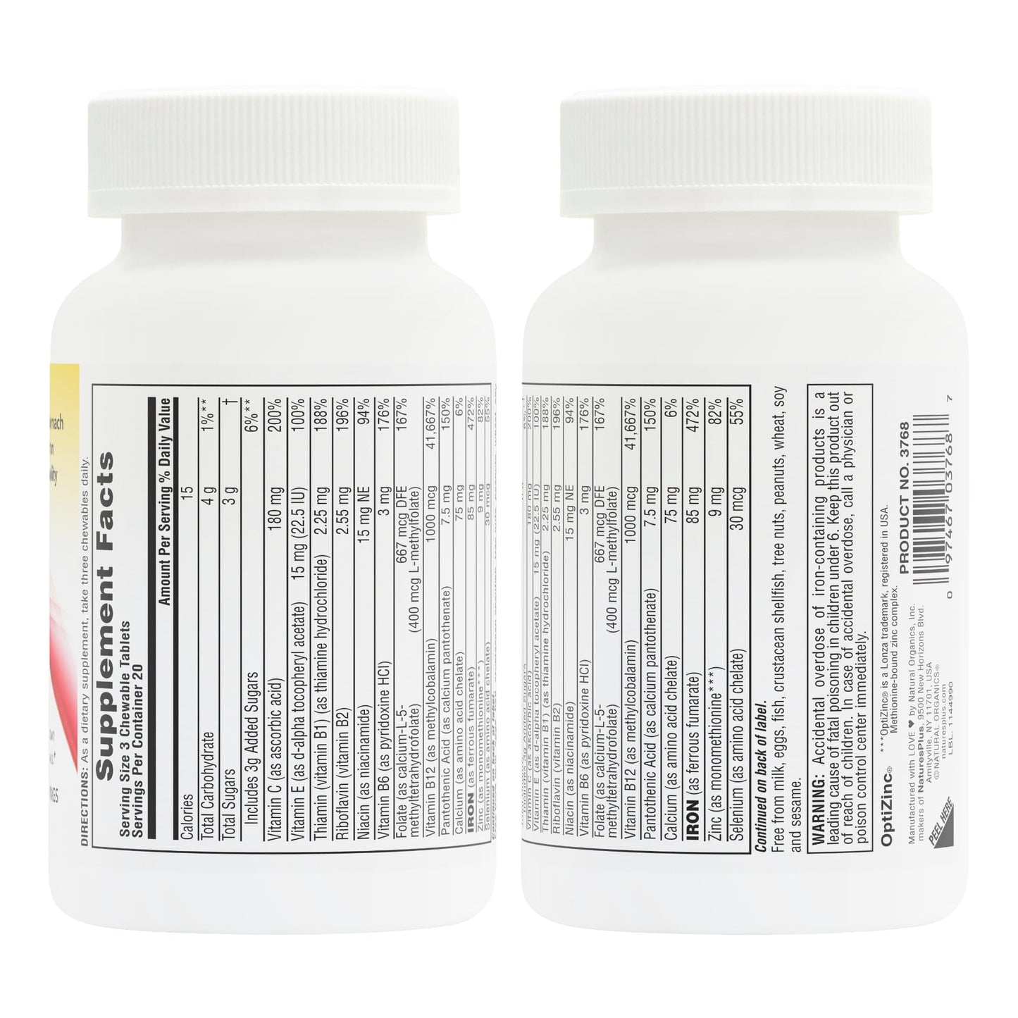 NaturesPlus Hema-Plex Iron Chewables 60 Count