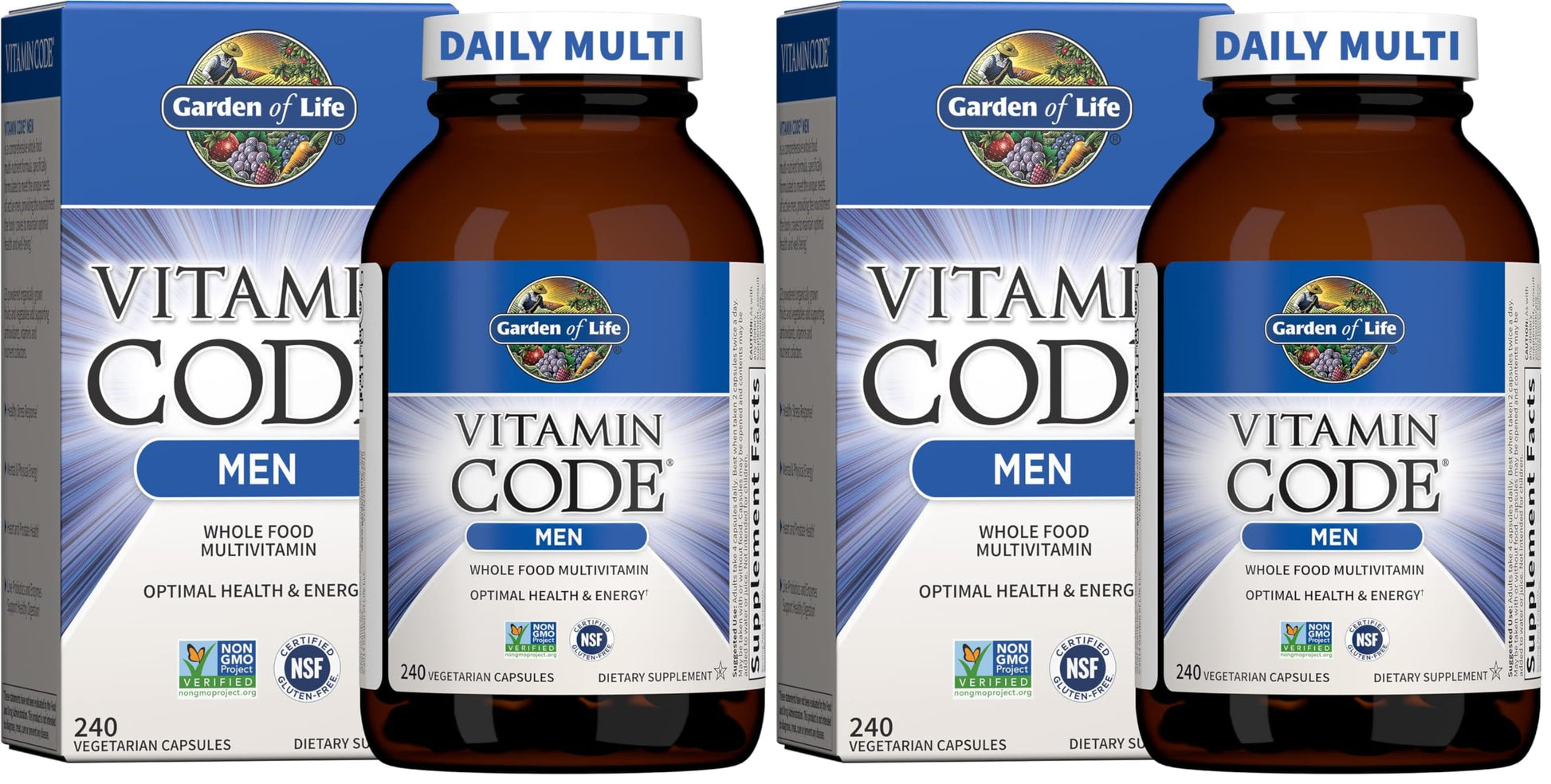 Garden of Life Vitamin Code Men's Multivitamin Capsule 480