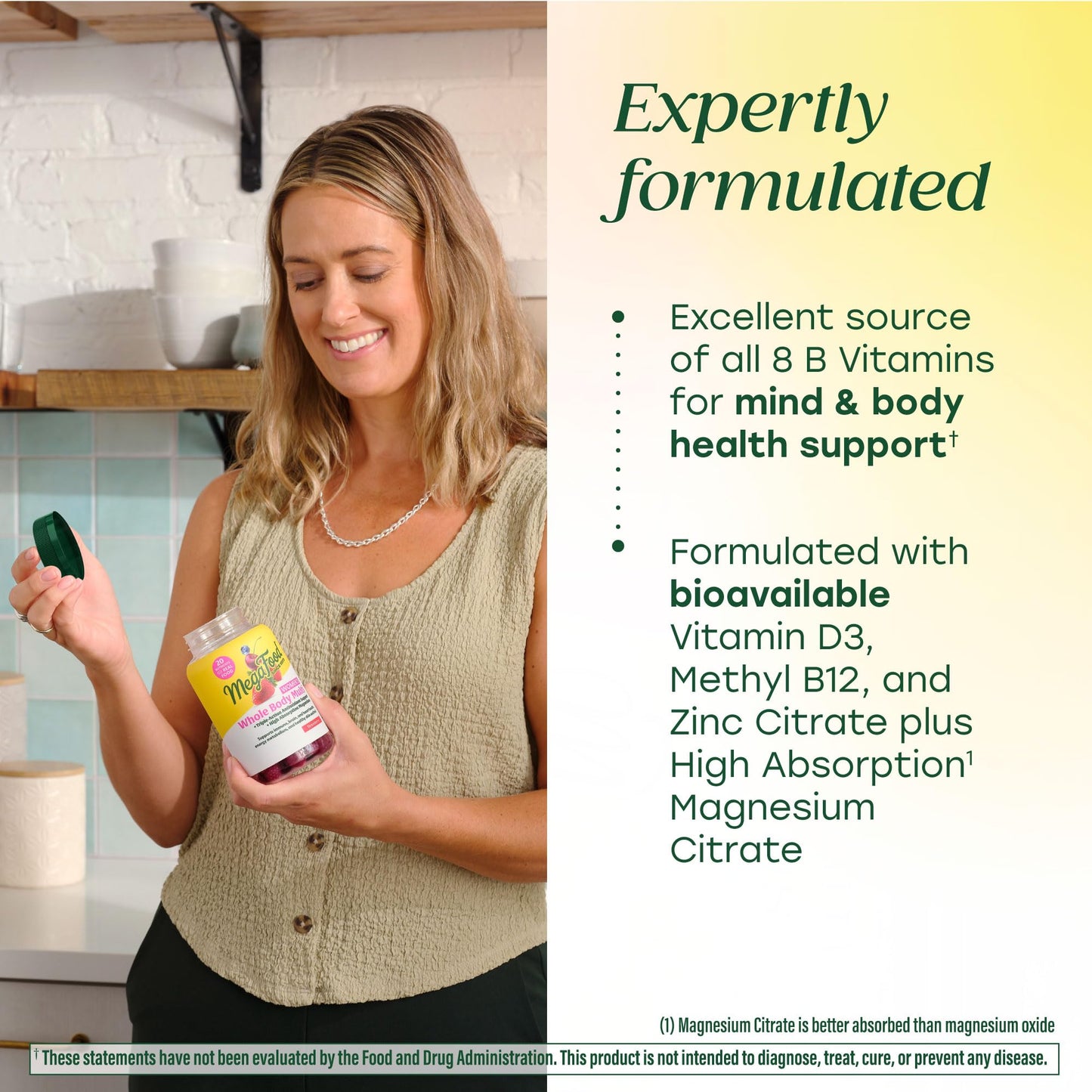 MegaFood Women’s Whole Body Multivitamin Gummies 90 Gummies