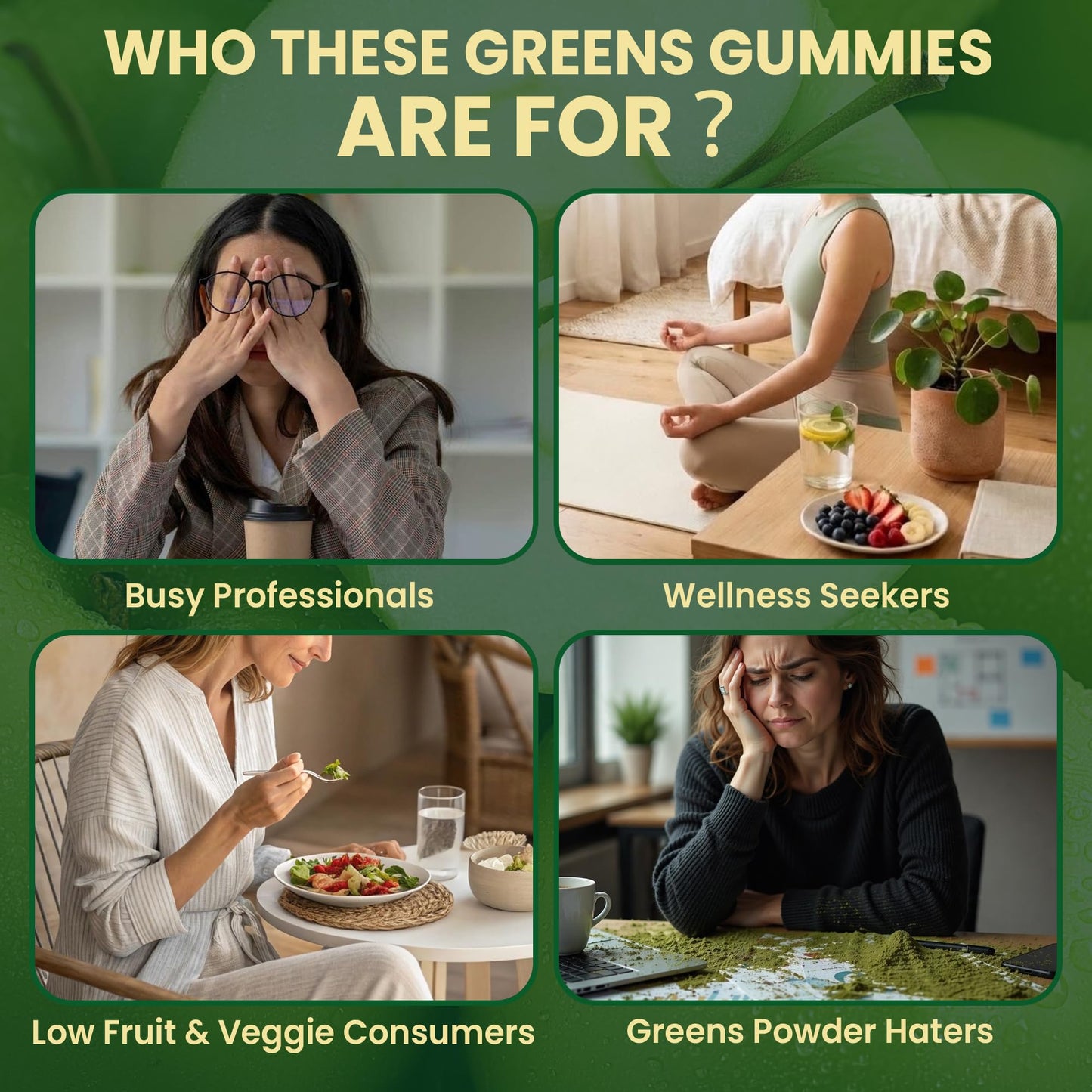 VerdiGusto Greens Gummies 60 Count