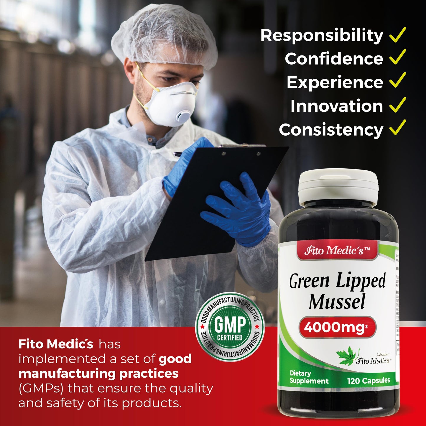 FITO MEDIC'S Green Lipped Mussel Capsules 120