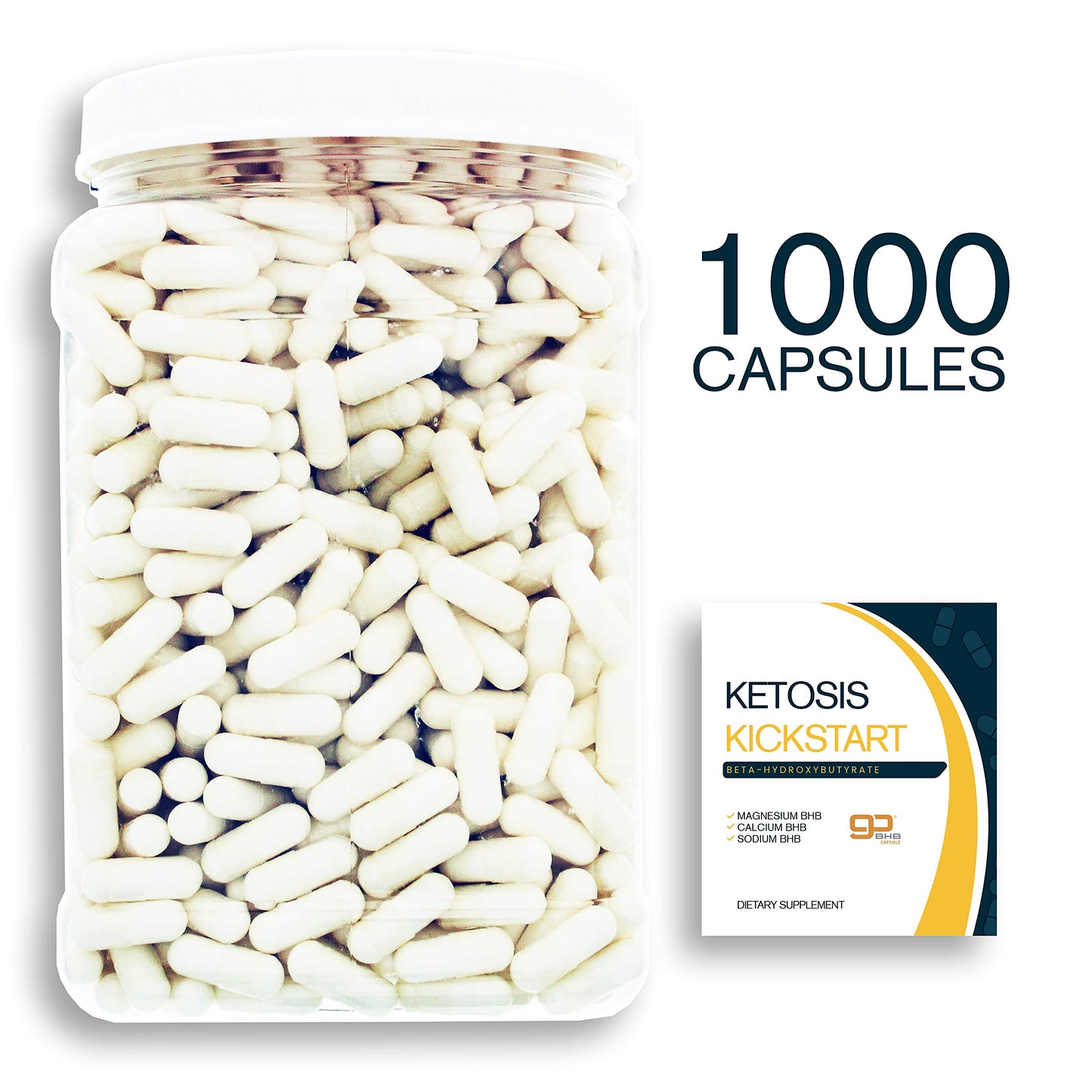Bulk Buy Ketosis Kickstart Beta-Hydroxybutyrate Salts for Ketogenic Diet Capsule 1000