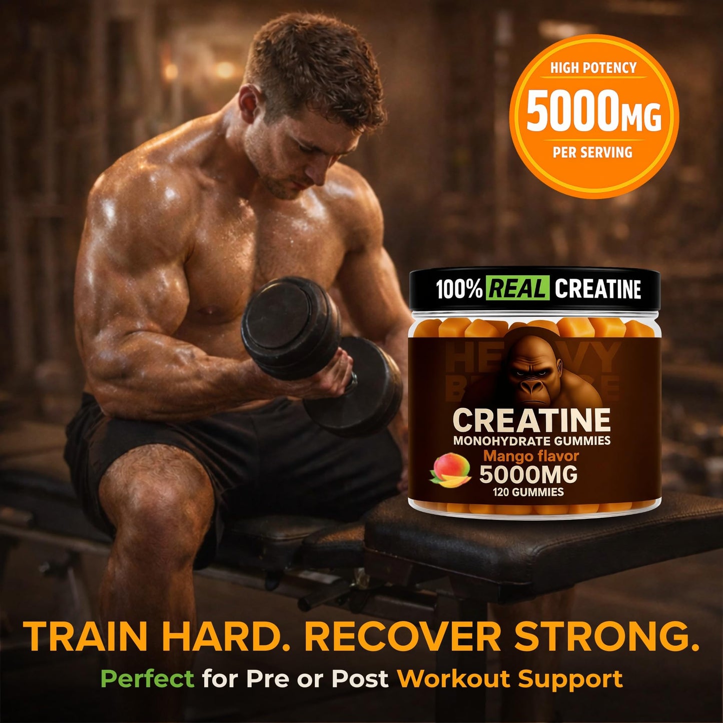 Heavy Balance Creatine Monohydrate Gummies 120