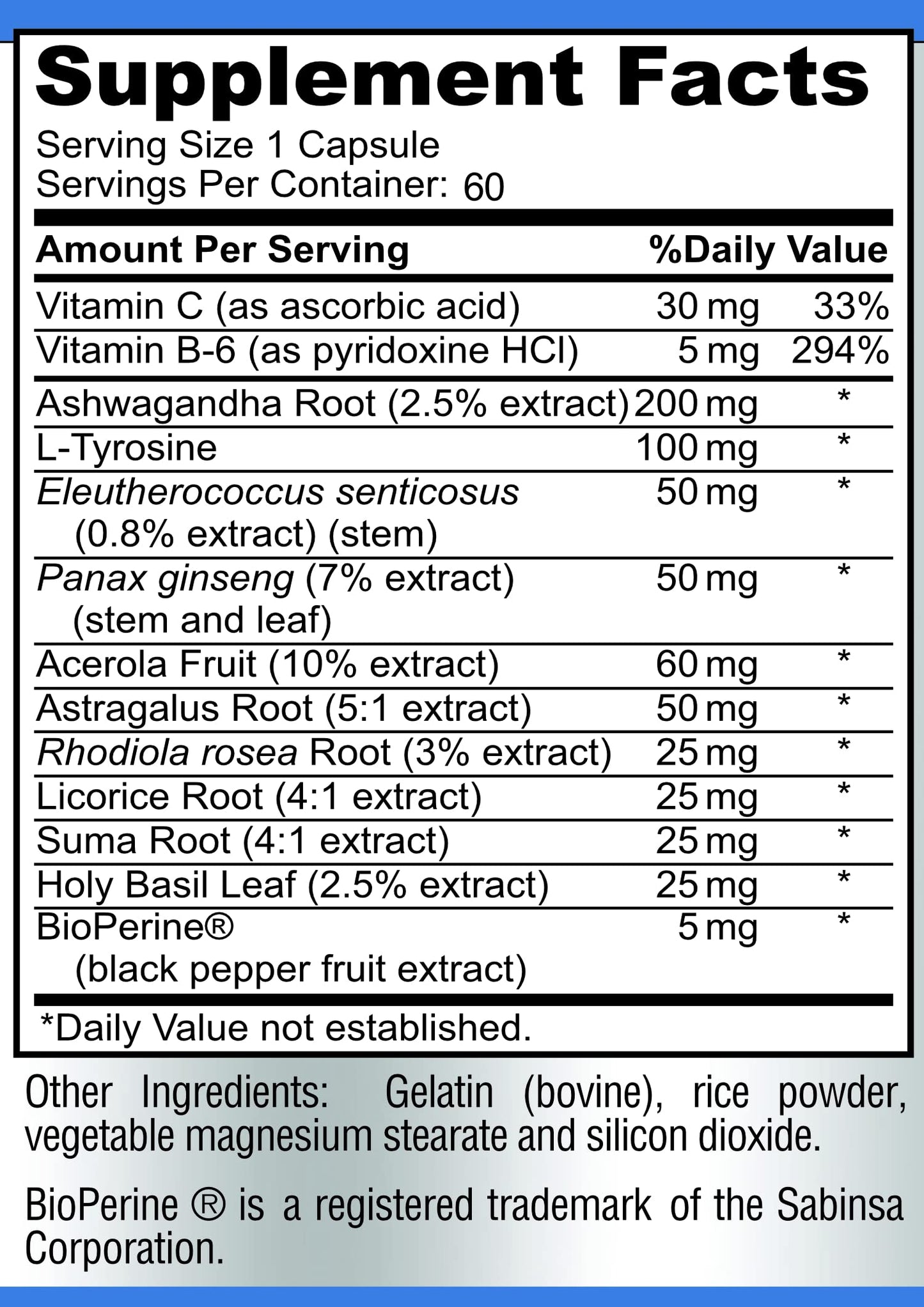 YUMMYVITE Adrenal Support, Cortisol Manager, Adrenal Health Capsule 60 Count