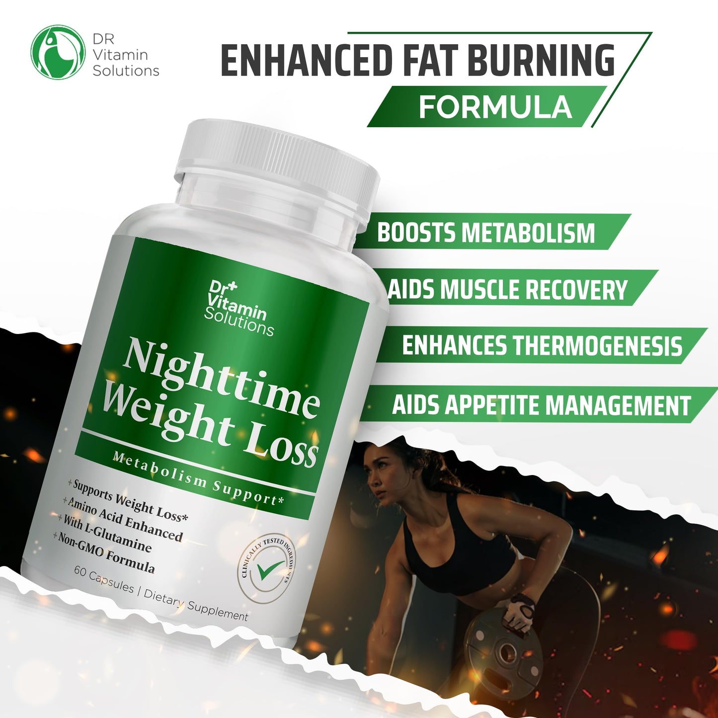 Nighttime Fat Burner Supplements - Appetite Suppressants for Weight Loss - Night-Time Fat Burner for Women and Men Supporting Sleep & Relaxation - Weight Loss Pills - 60 Capsules
