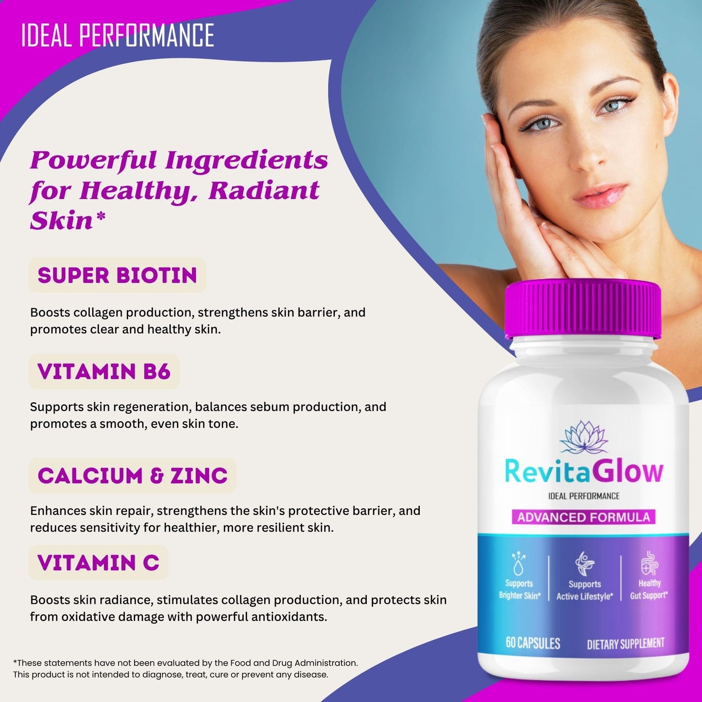 IDEAL PERFORMANCE RevitaGlow Capsules, 300 Count