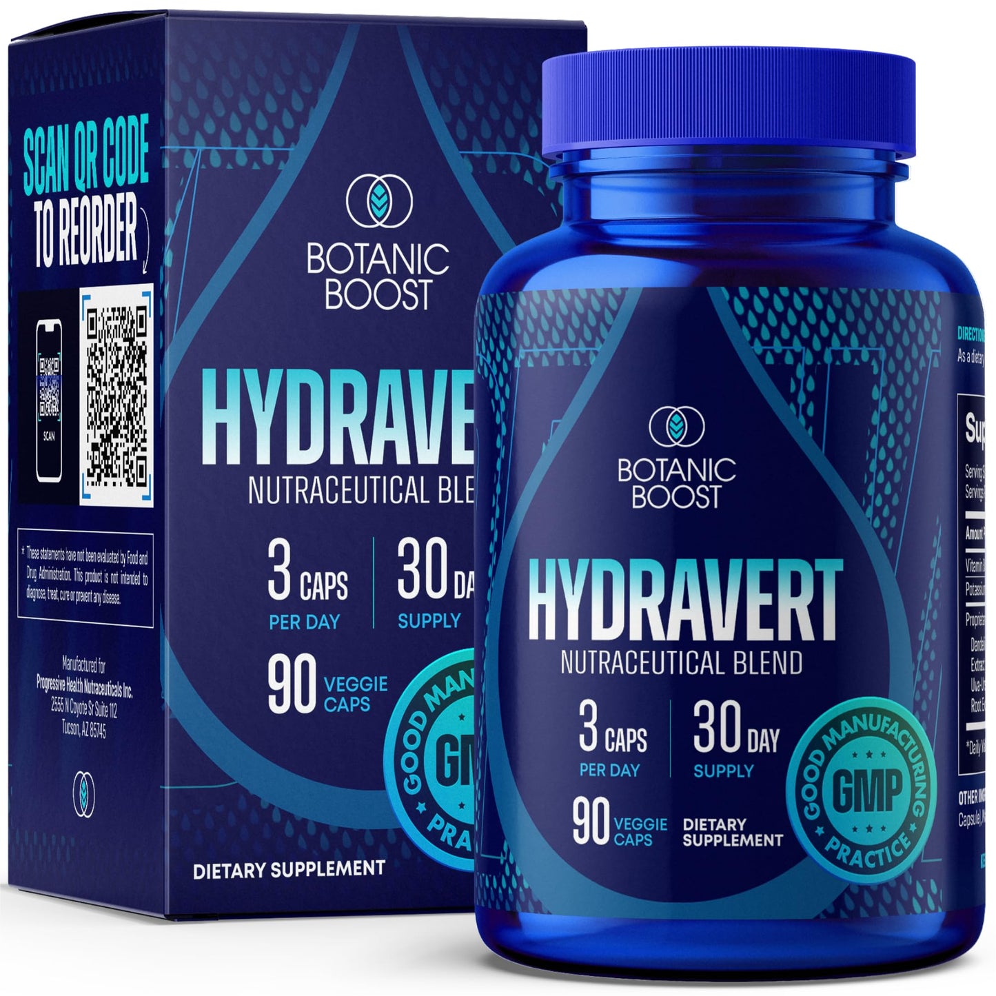 Botanic Boost Hydravert Diuretic Capsules 90 Count