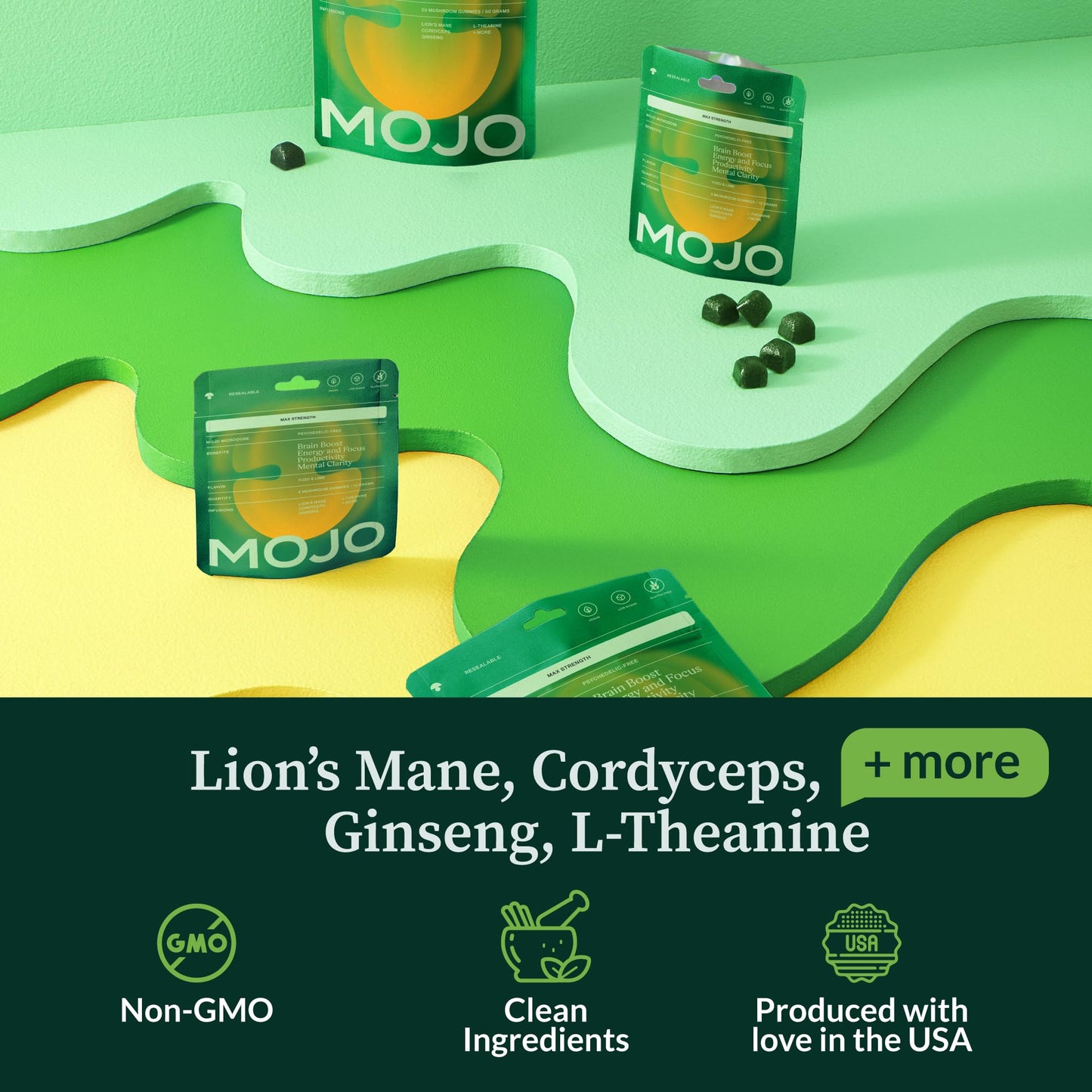 Mojo Focus Gummies 2 Pack