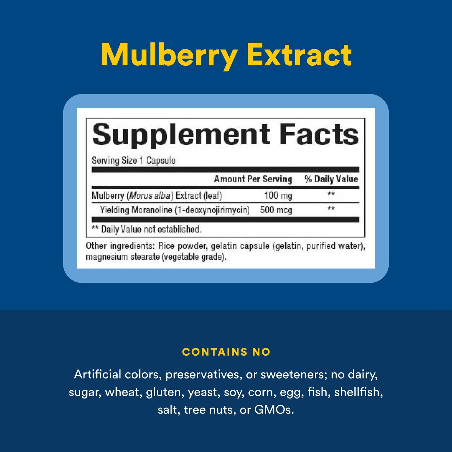 Natural Factors WellBetX Mulberry Extract 100 mg, 90 Capsules