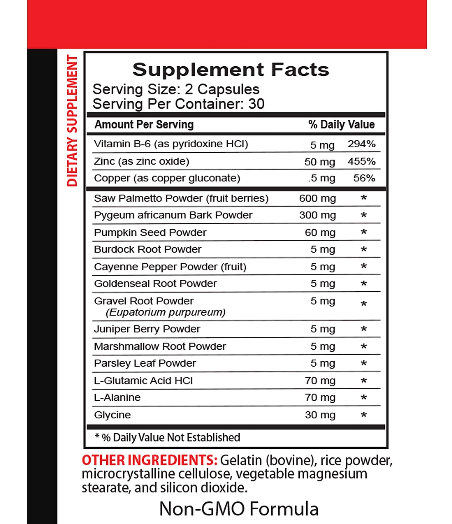 Skin Care Solutions Prostate Support Herbal Capsules 120