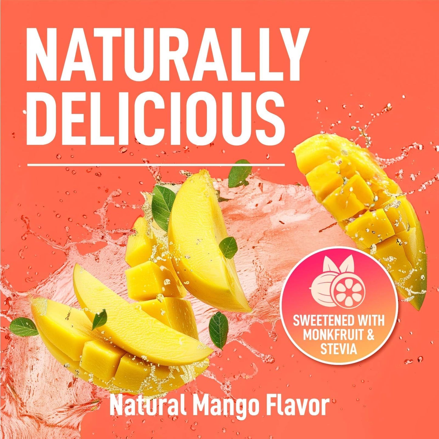 Keppi Zero Calorie Electrolytes Powder Mango 12.3oz Tub