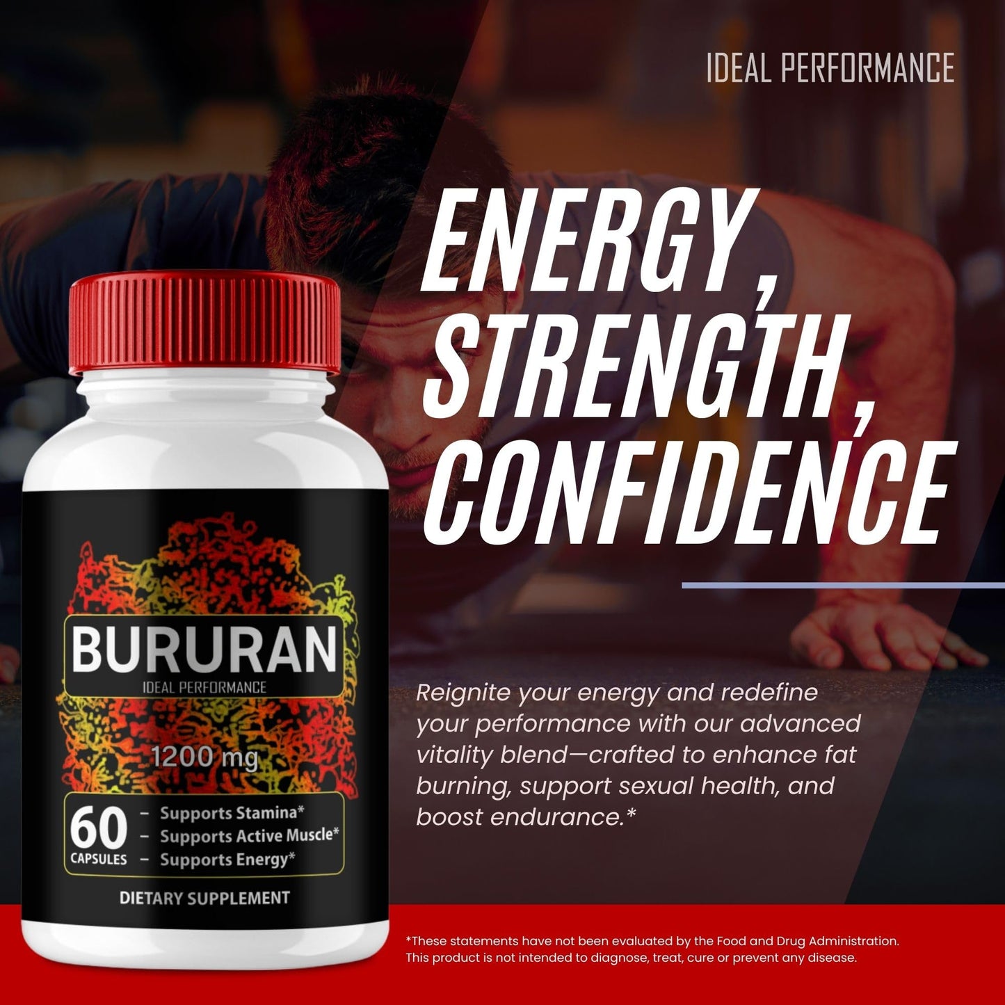 IDEAL PERFORMANCE Bururan Capsules, 180 Count