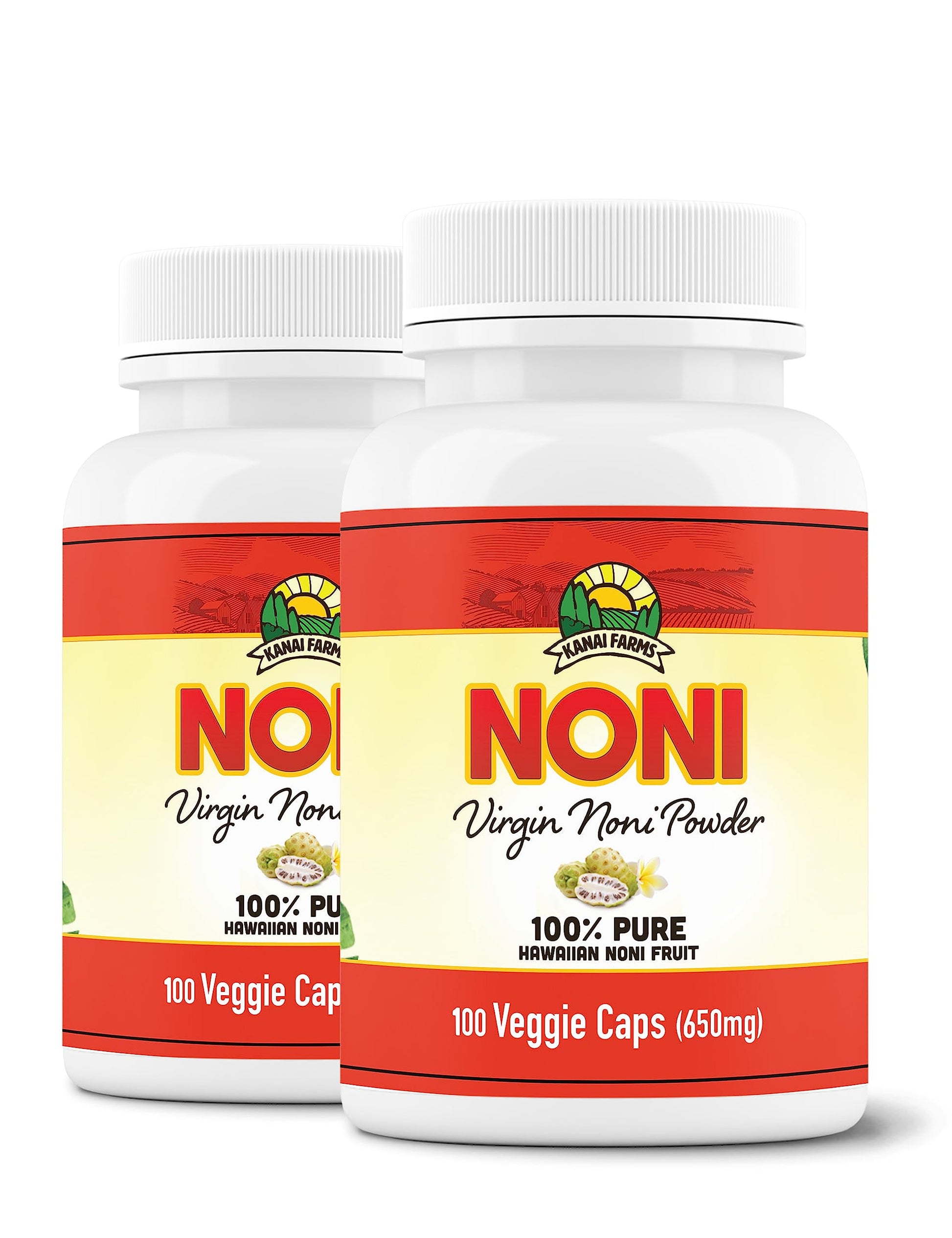 Kanai Farms Virgin Noni Powder, 2 Bottles