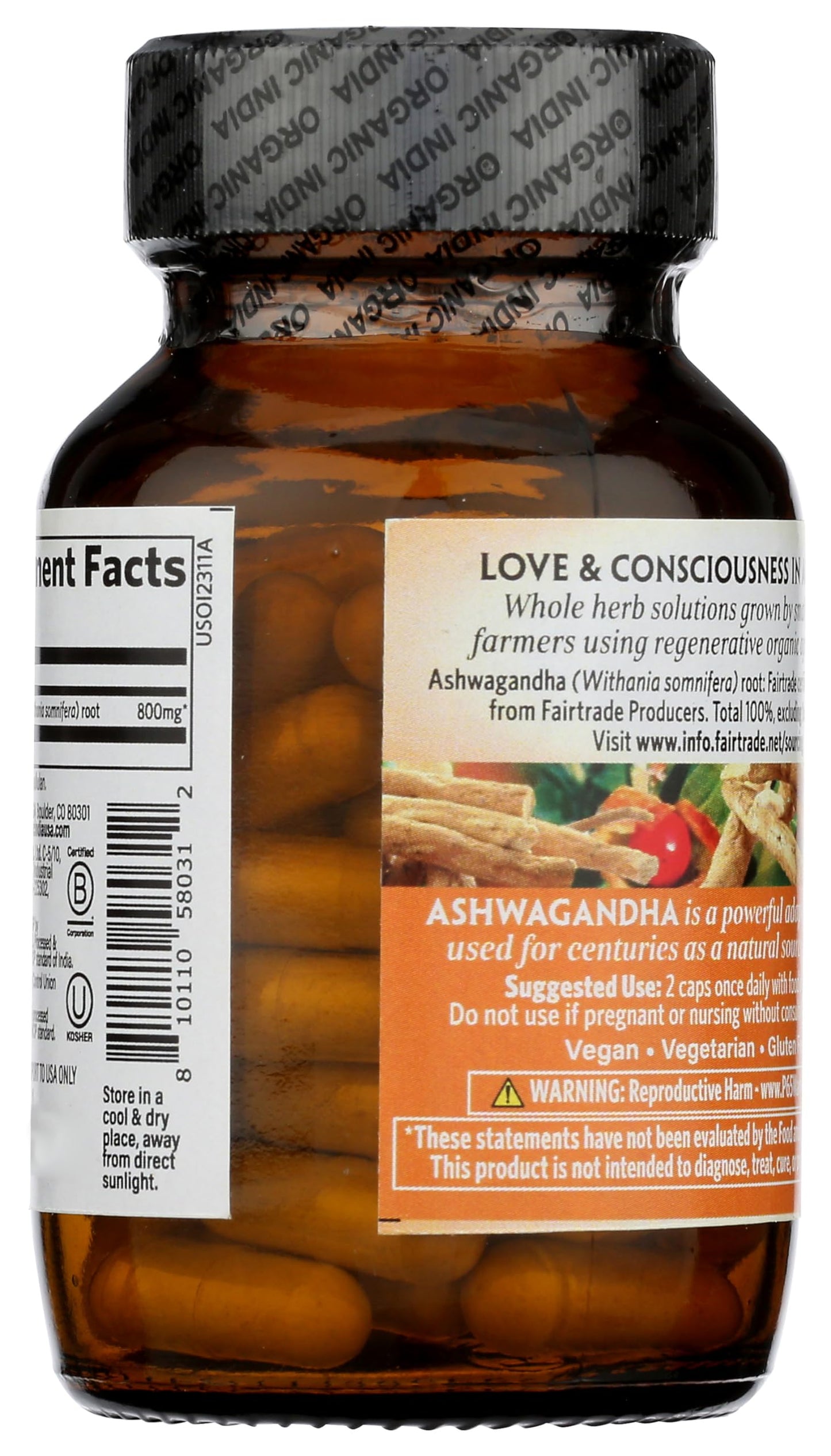 Organic India Ashwagandha Capsules 60 Capsules