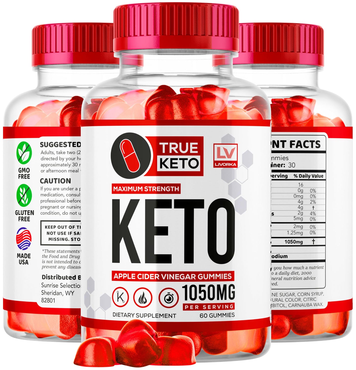 LIVORKA True Keto Gummies 120 Count