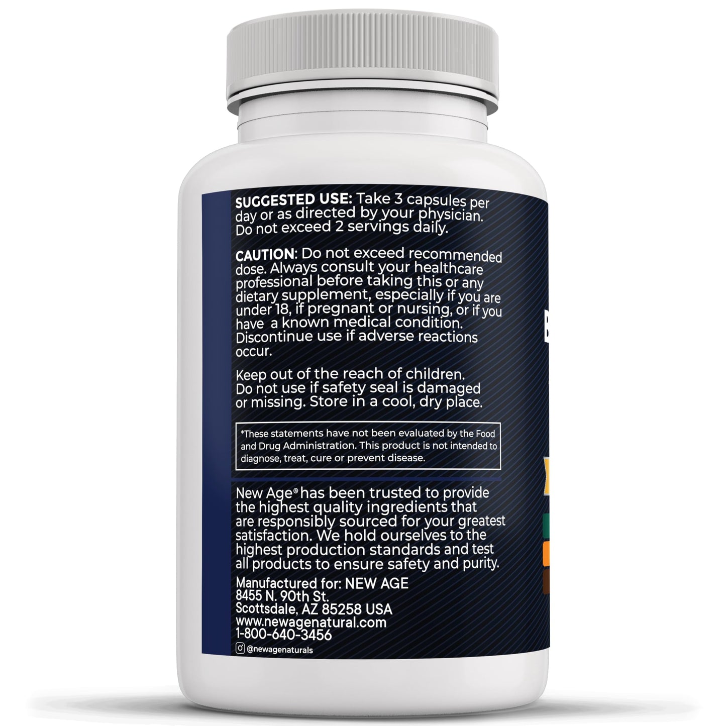 NEW AGE Shilajit Supplement with Sea Moss, Ashwagandha, Tongkat Ali, Boron, Magnesium - Fulvic Acid Capsules for Men, 90 Count