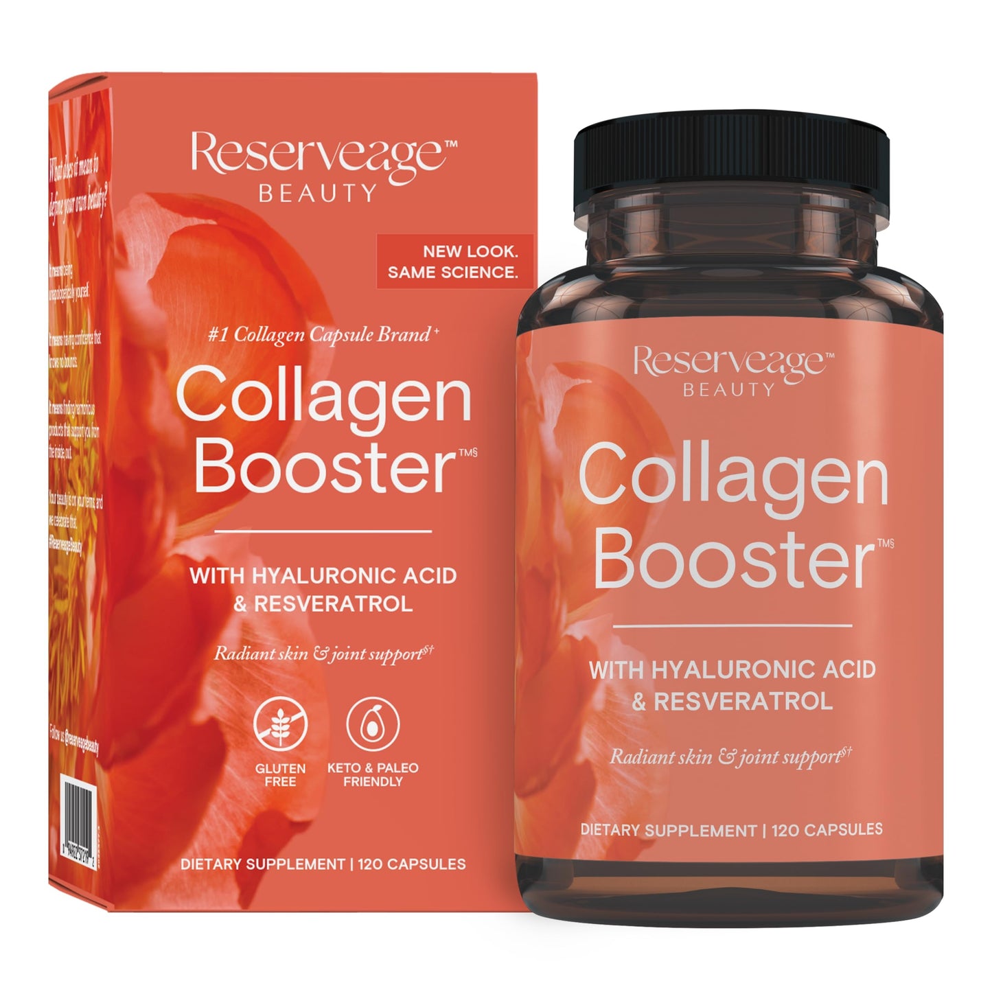 Reserveage Nutrition Beauty Collagen Booster Capsules, 120 Count