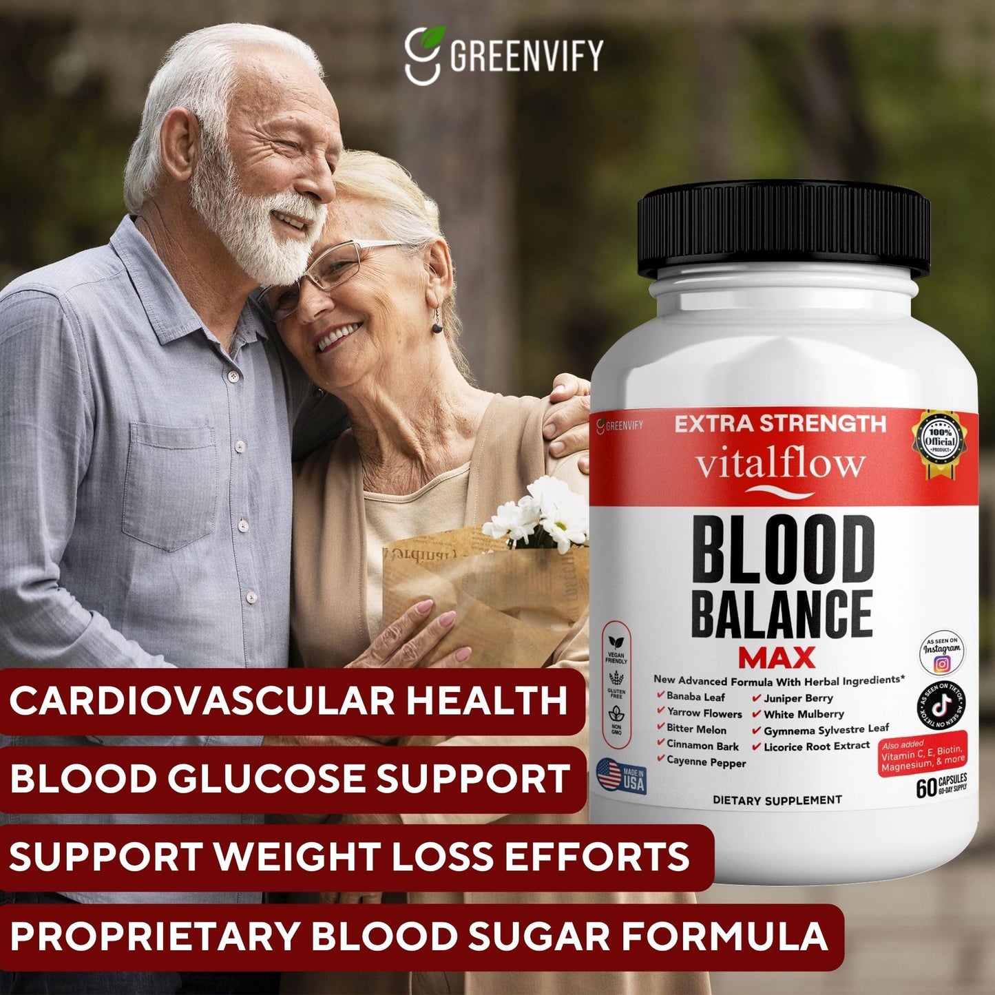 GREENVIFY VitalFlow Blood Balance Max Capsules 600