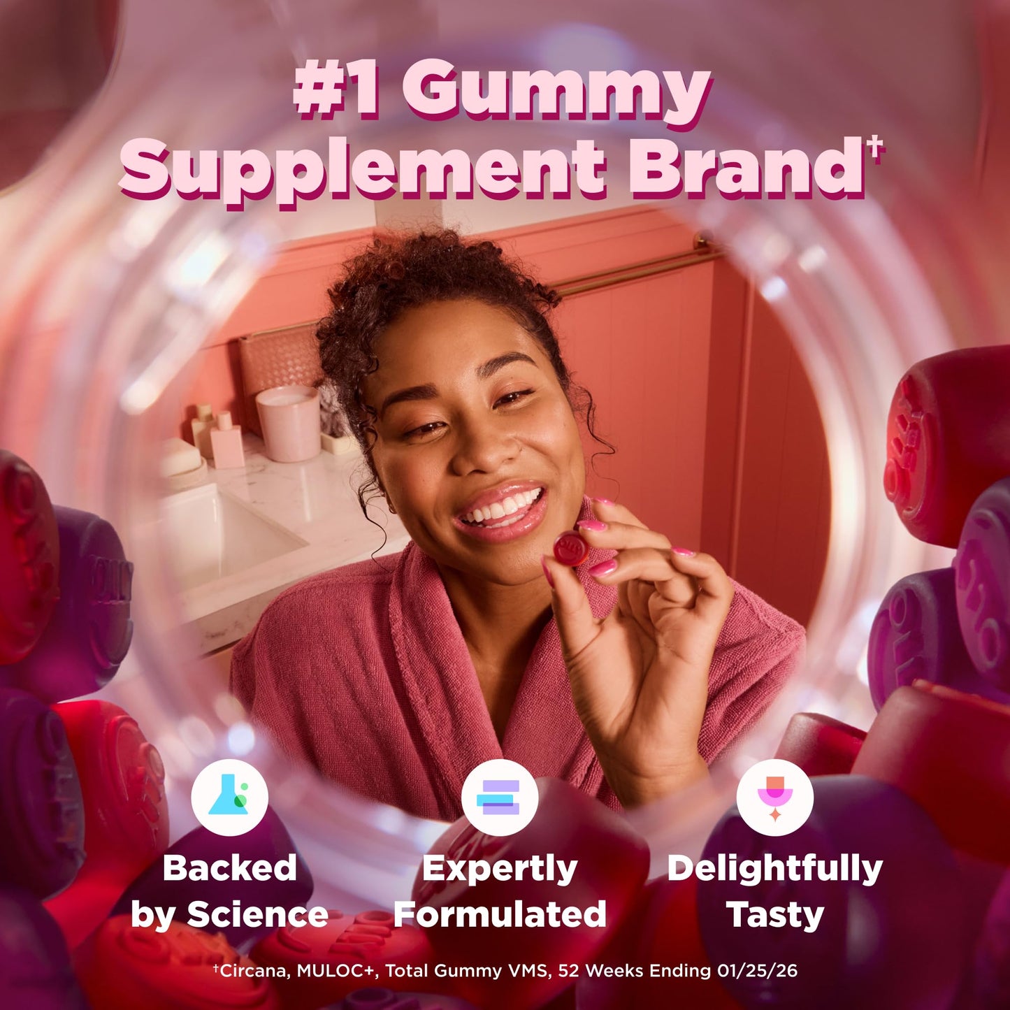 OLLY Women's Multivitamin Gummy, 90 Count