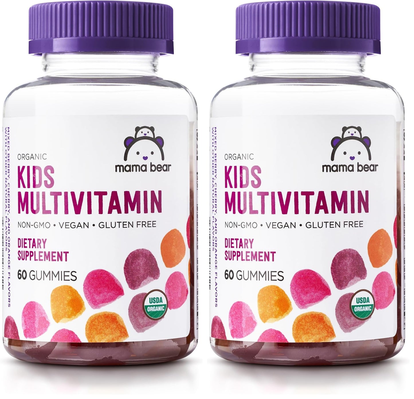 Mama Bear Organic Kids Multivitamin Gummies, 120 Count