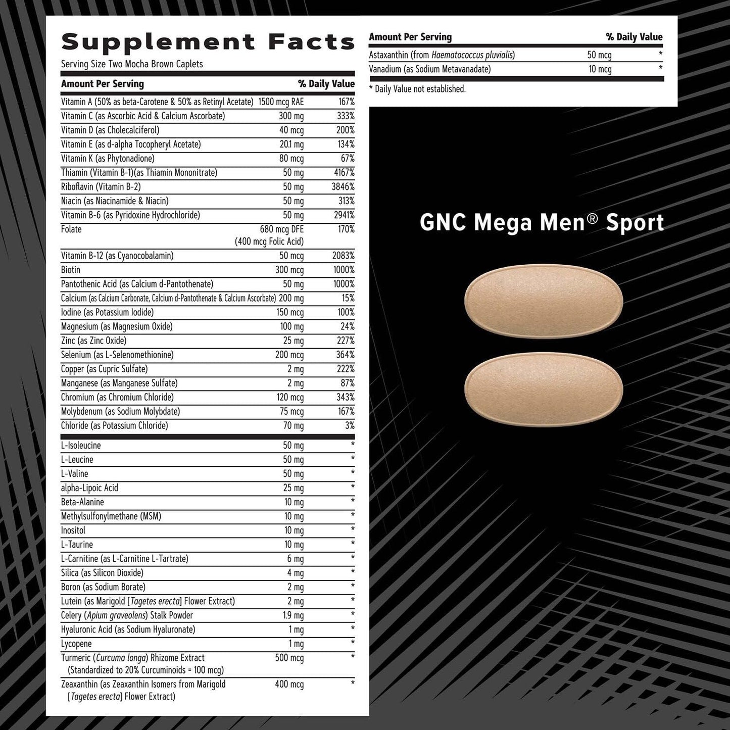 GNC AMP Men’s Extreme Training Vitapak Program Tablet 30 Count