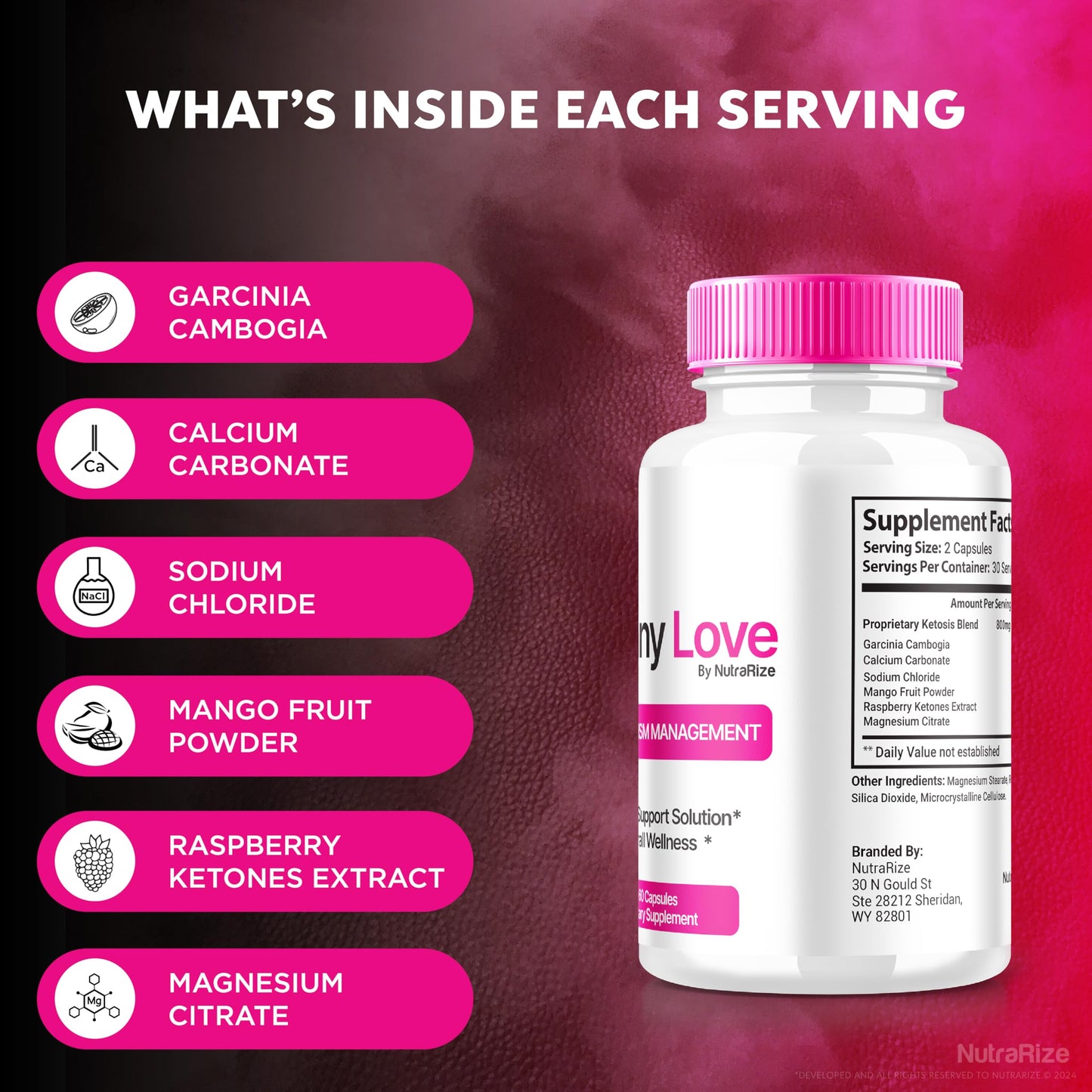 NutraRize Skinny Love Capsules 120 Count