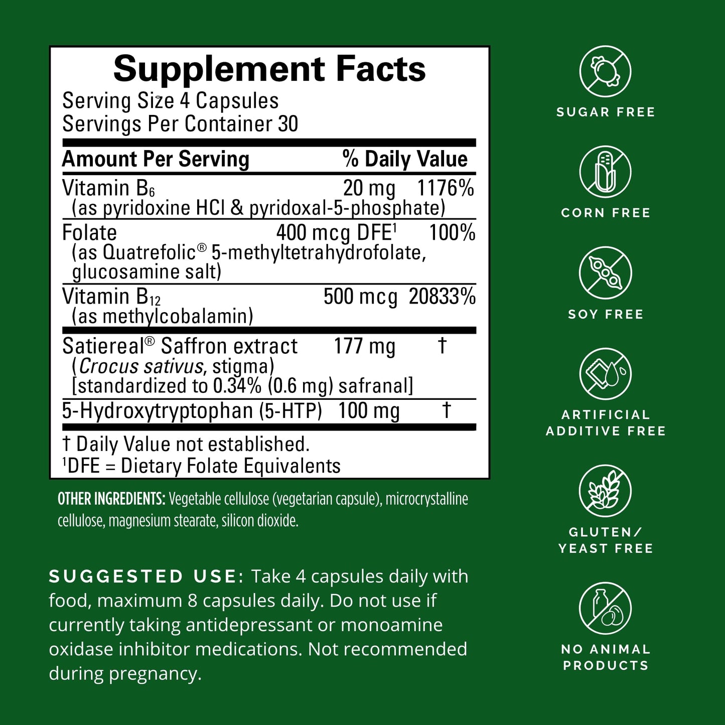 BRAINMD Dr Amen Serotonin Mood Support Capsules 120 Count
