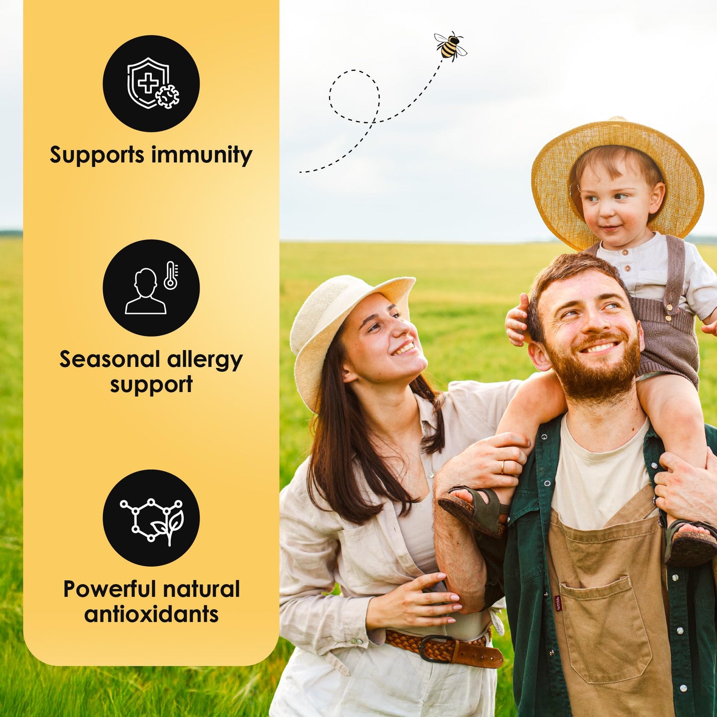 Rawleigh Honeybee Propolis & Elderberry Capsules, 180 Count