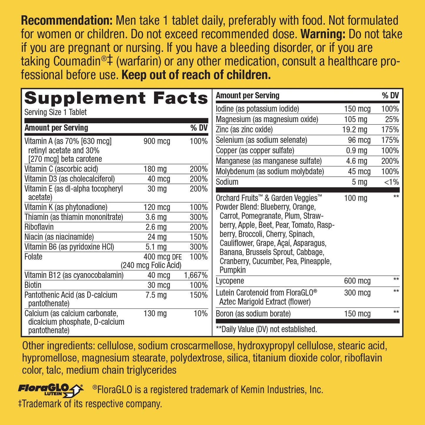 Nature's Way Alive! Men's 50+ Complete Multivitamin Tablets, 50 Count