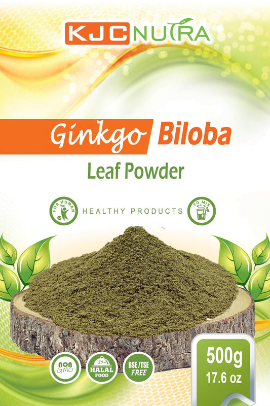 KJC Nutra Ginkgo Biloba Leaf Powder, 0.12 Ounce