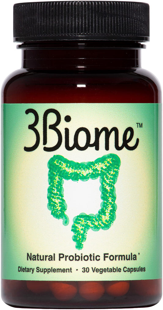 3Biome Natural Probiotic Supplement for Gut Health, Vegan, Gluten-Free