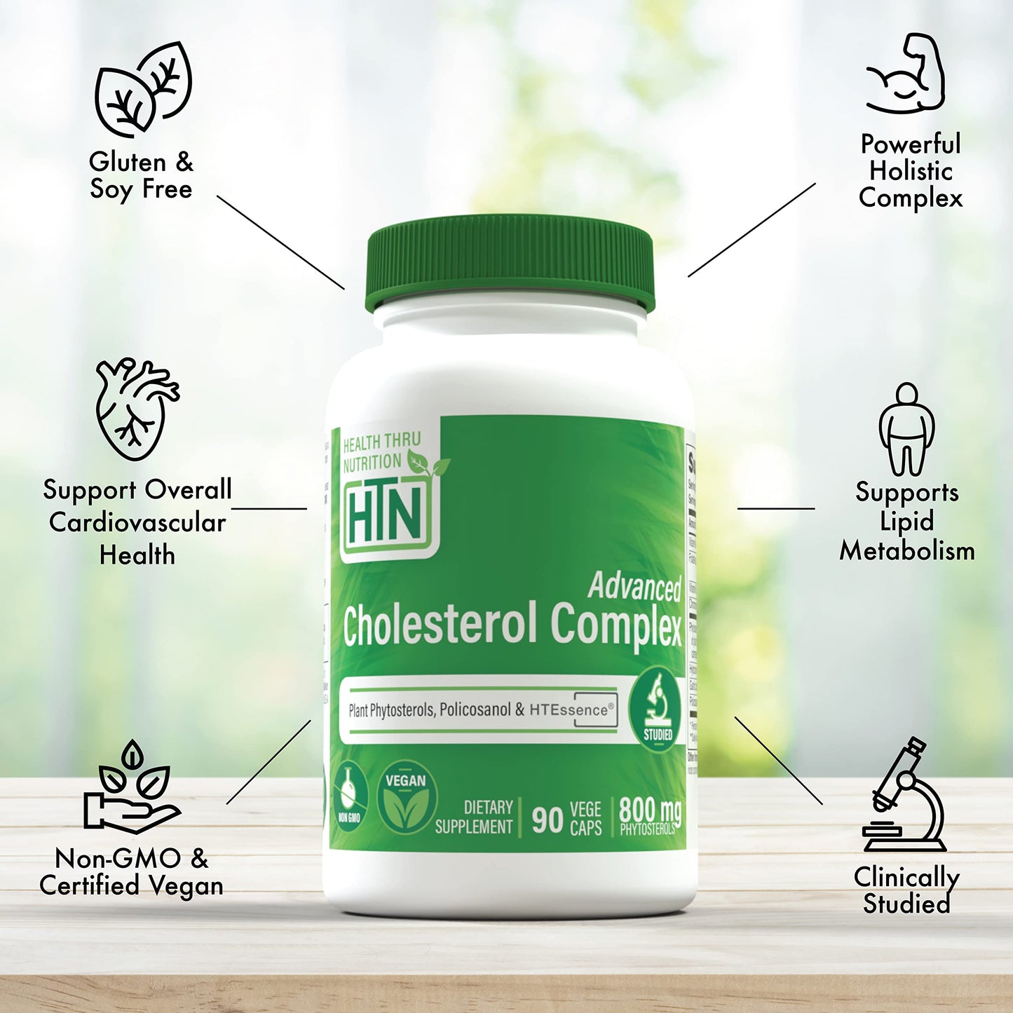 Health Thru Nutrition Advanced Cholesterol Complex 90 Capsules