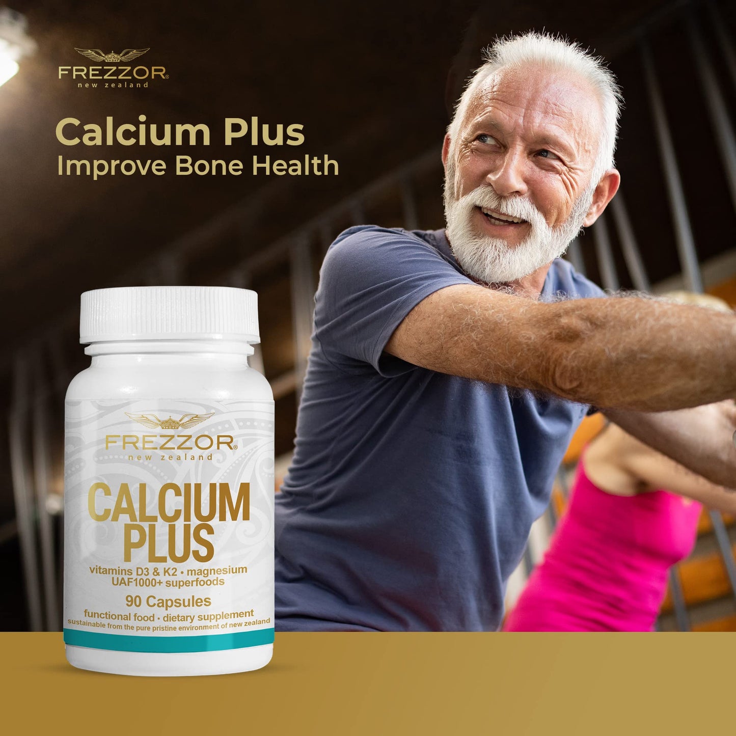 FREZZOR Calcium Plus with UAF1000+ Super Antioxidant Capsules 540 Capsules
