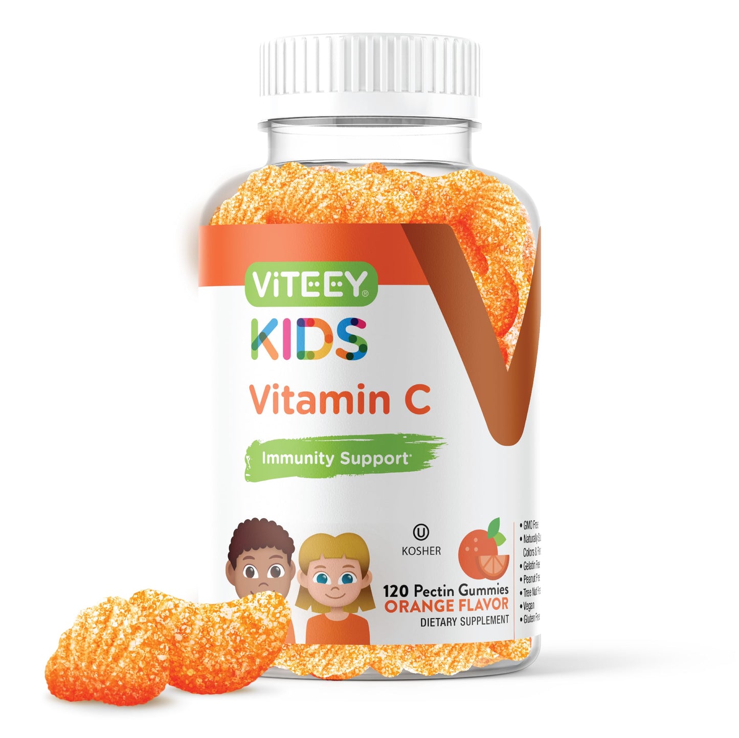 Viteey Kids Vitamin C Gummies 120 Count