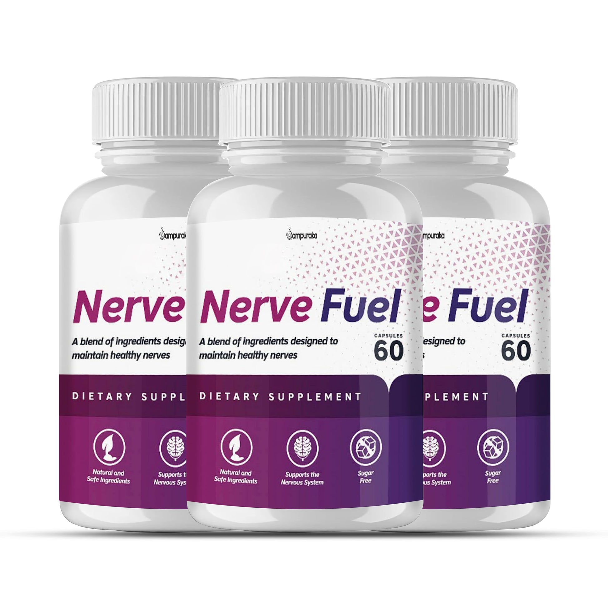 Sampuraka Nerve Fuel New Advanced Formula Supplement, 180 Capsules