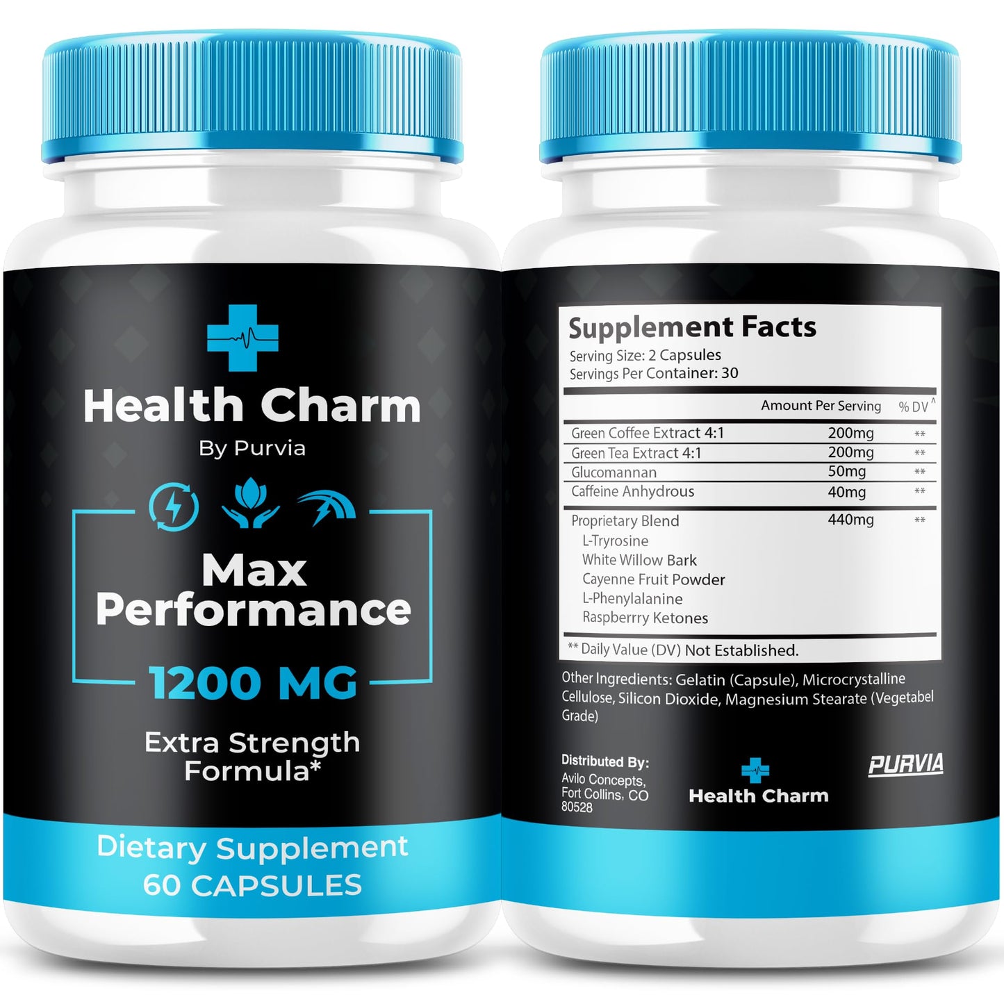 Purvia Health Charm Capsules, 120 Count