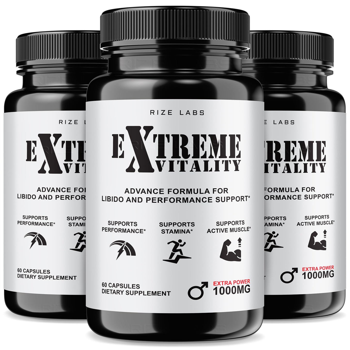 Rize Labs Extreme Vitality Pills 180 Capsules
