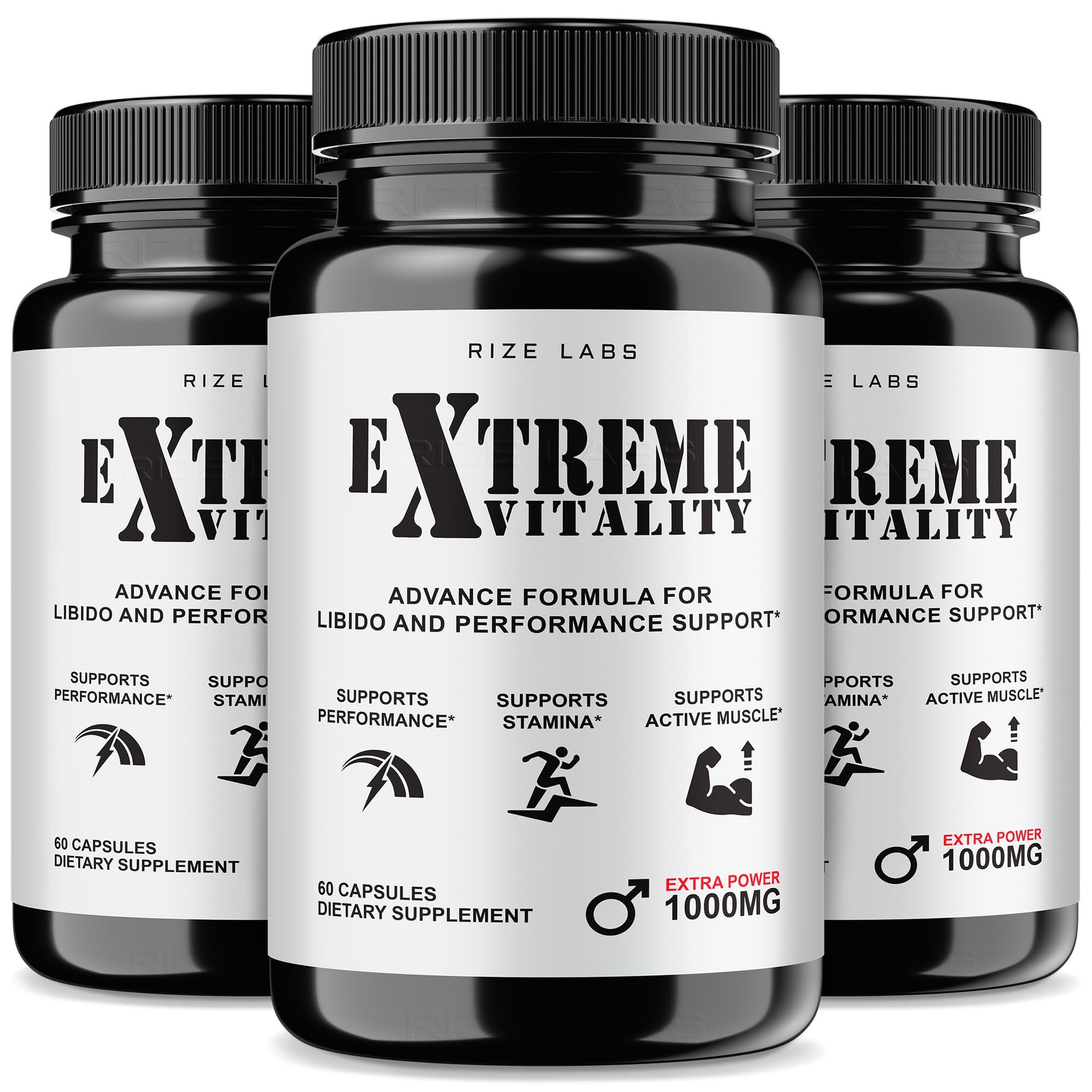 Rize Labs Extreme Vitality Pills 180 Capsules