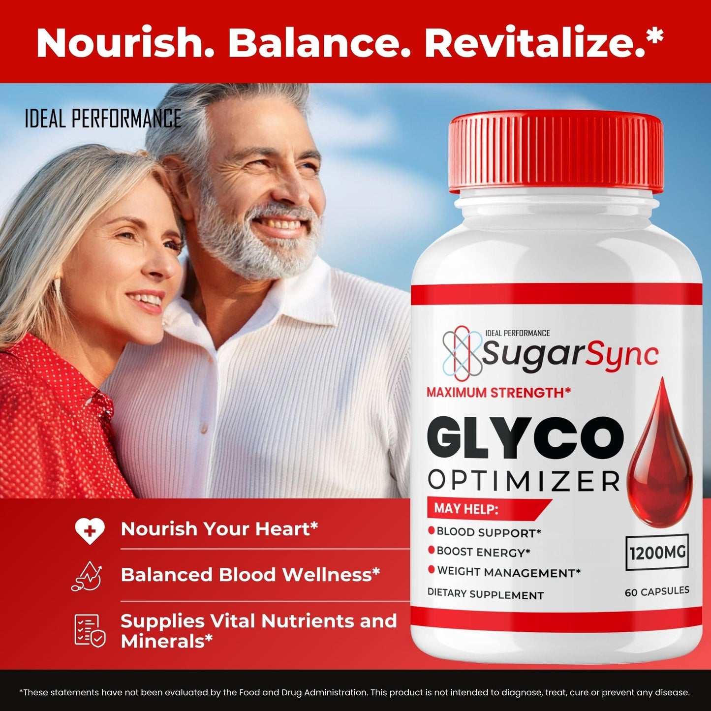 IDEAL PERFORMANCE Sugar Sync Glyco Optimizer 180 Capsules