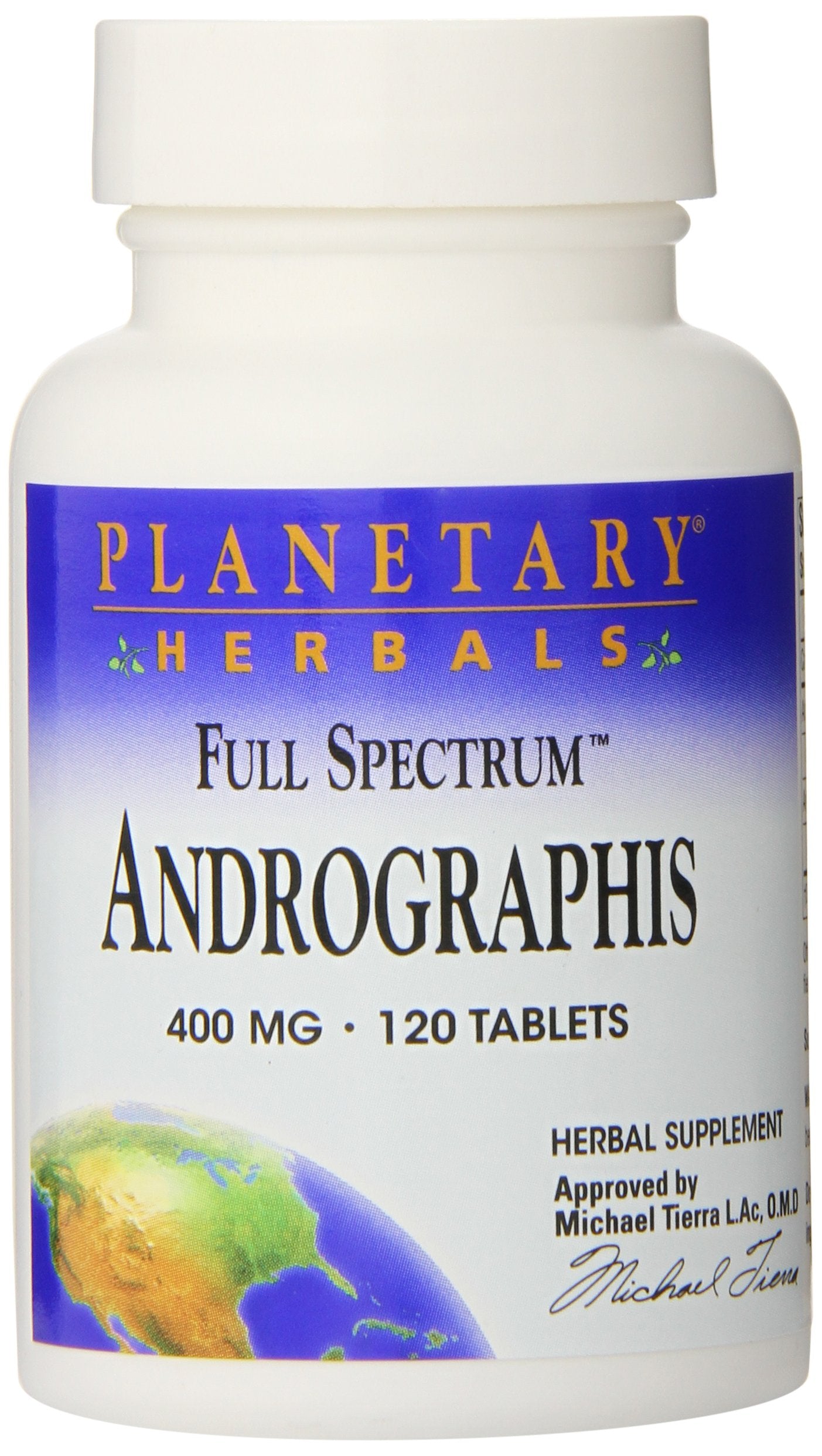 Planetary Herbals Full Spectrum Andrographis 400mg - Ayurvedic Herb Tablets, 240 Tablets
