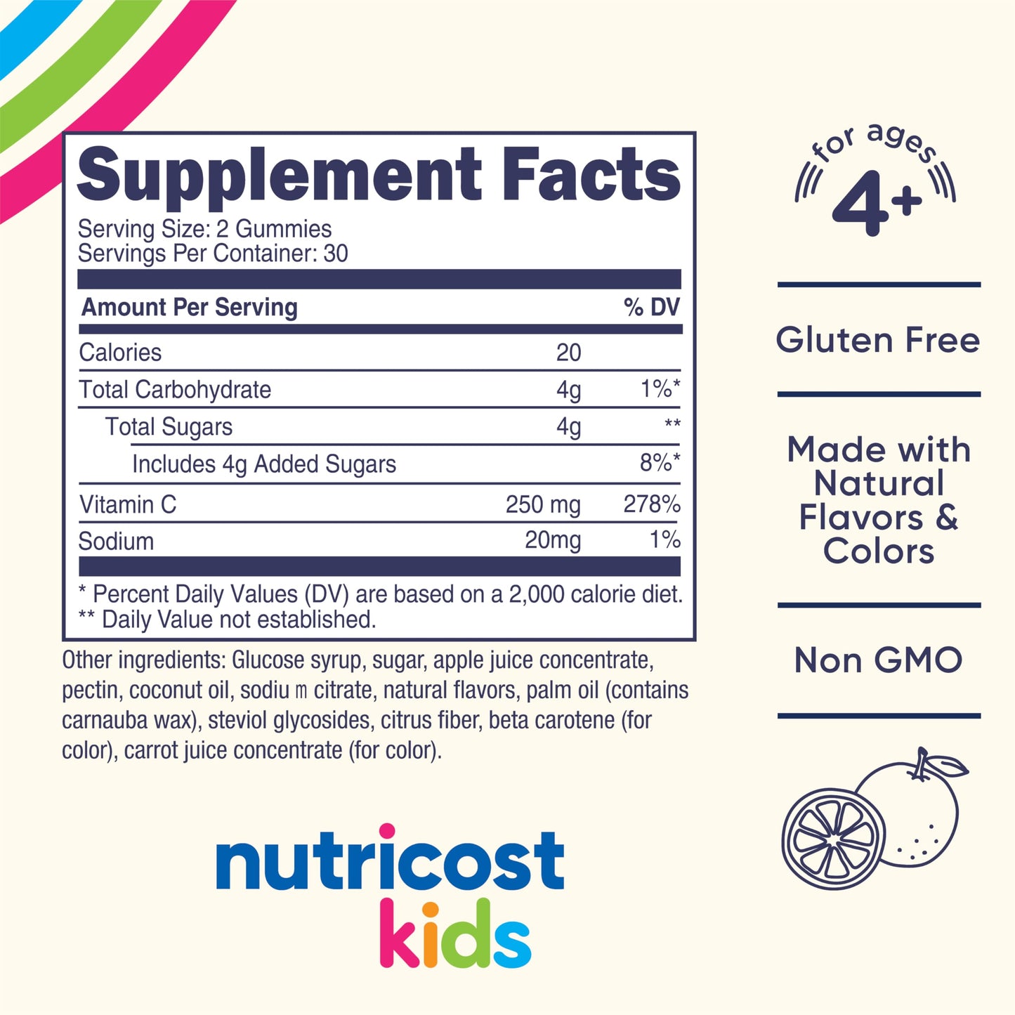 Nutricost Kids Vitamin C Gummies (250mg) 60 Gummies