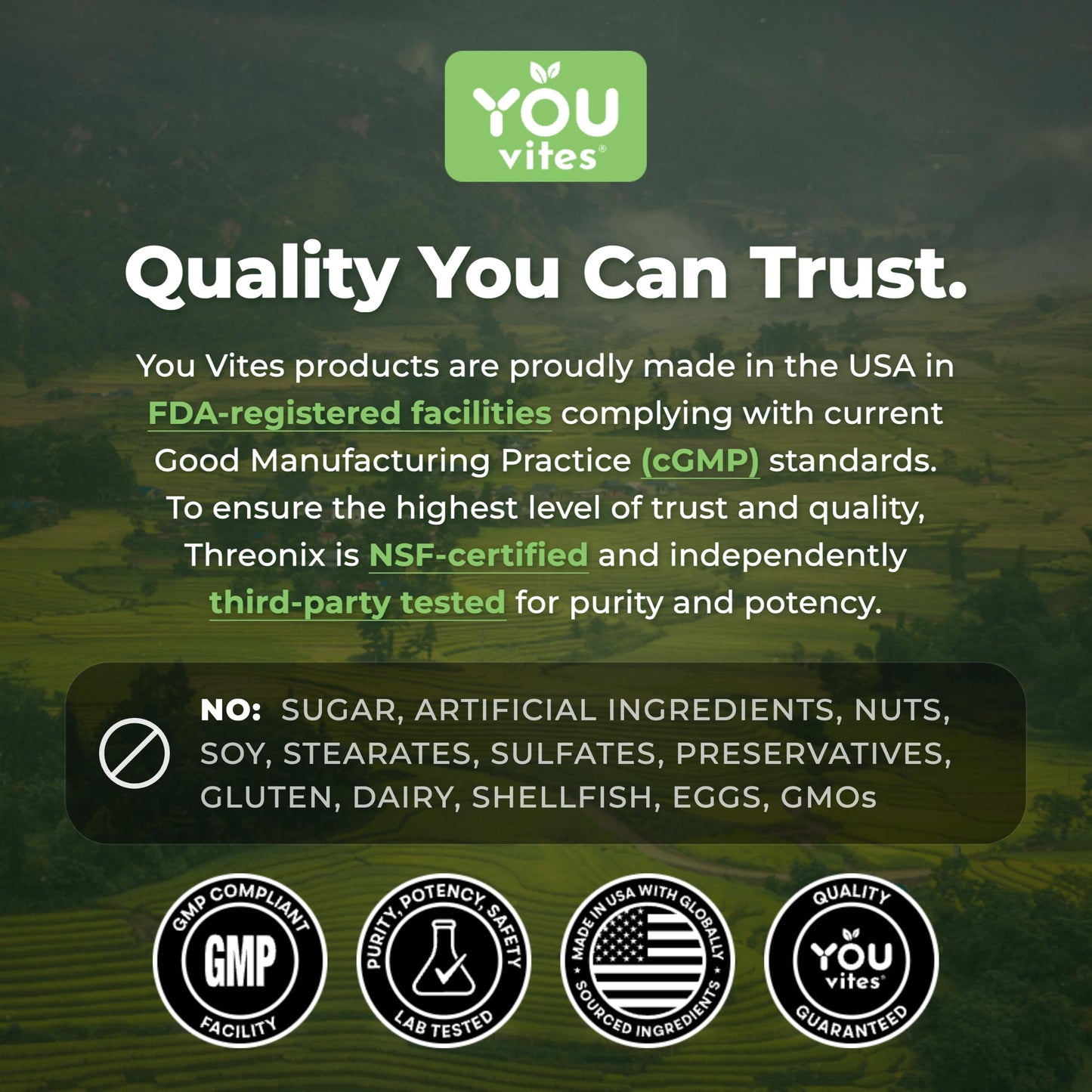 You Vites Threonix Triple Magnesium Complex Capsules, 120 Capsules