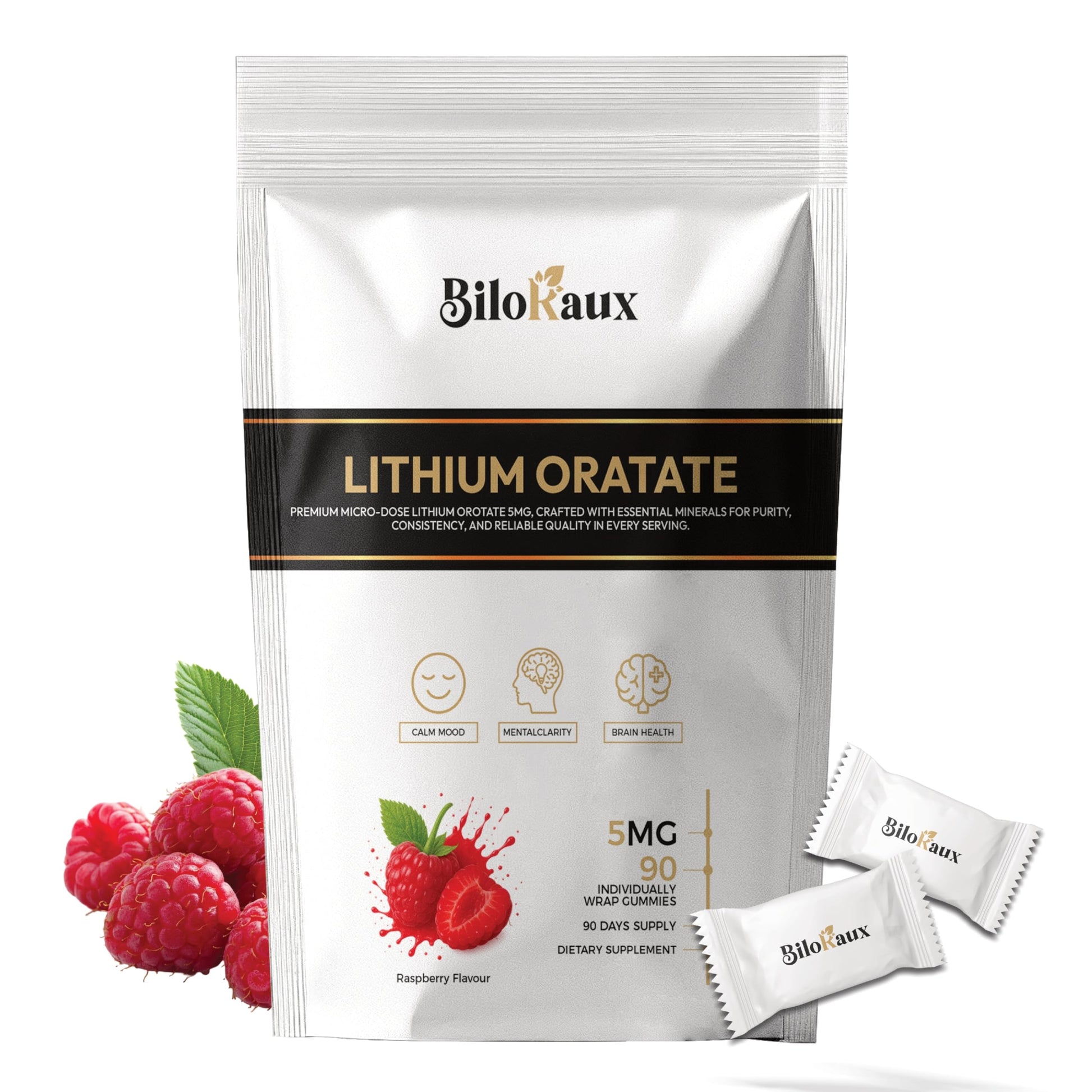 BiloRaux Lithium Orotate 5mg Gummies 90 Count