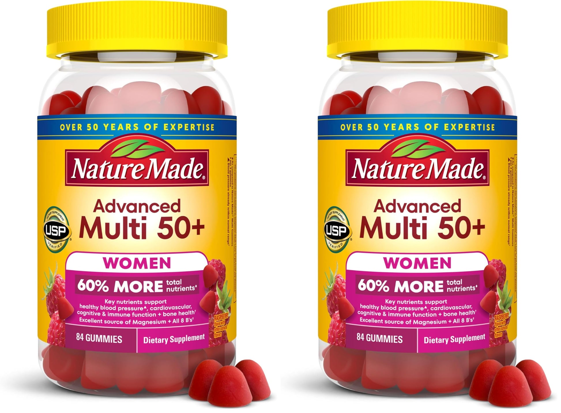 Nature Made Advanced Multivitamin Gummies 50+ for Her 168 Gummies