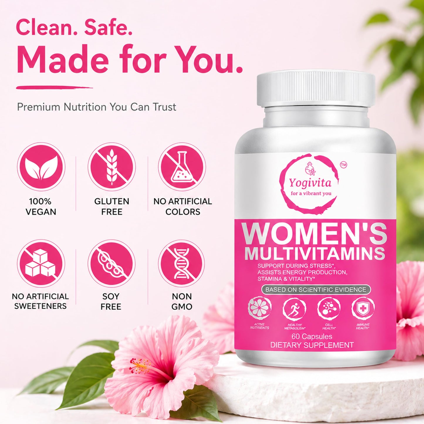 Yogivita Women’s Multivitamin Capsules, 60 Capsules