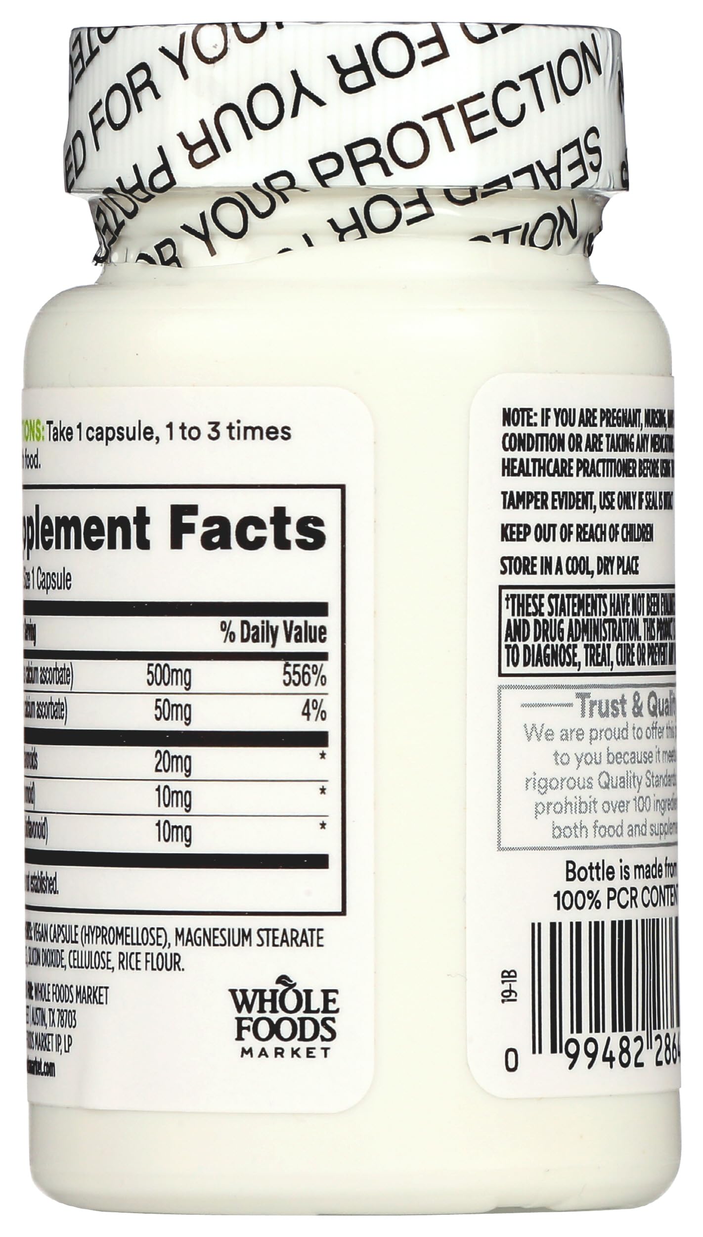 365 by Whole Foods Market Buffered Vitamin C Complex, Vegan, 60 Capsules
